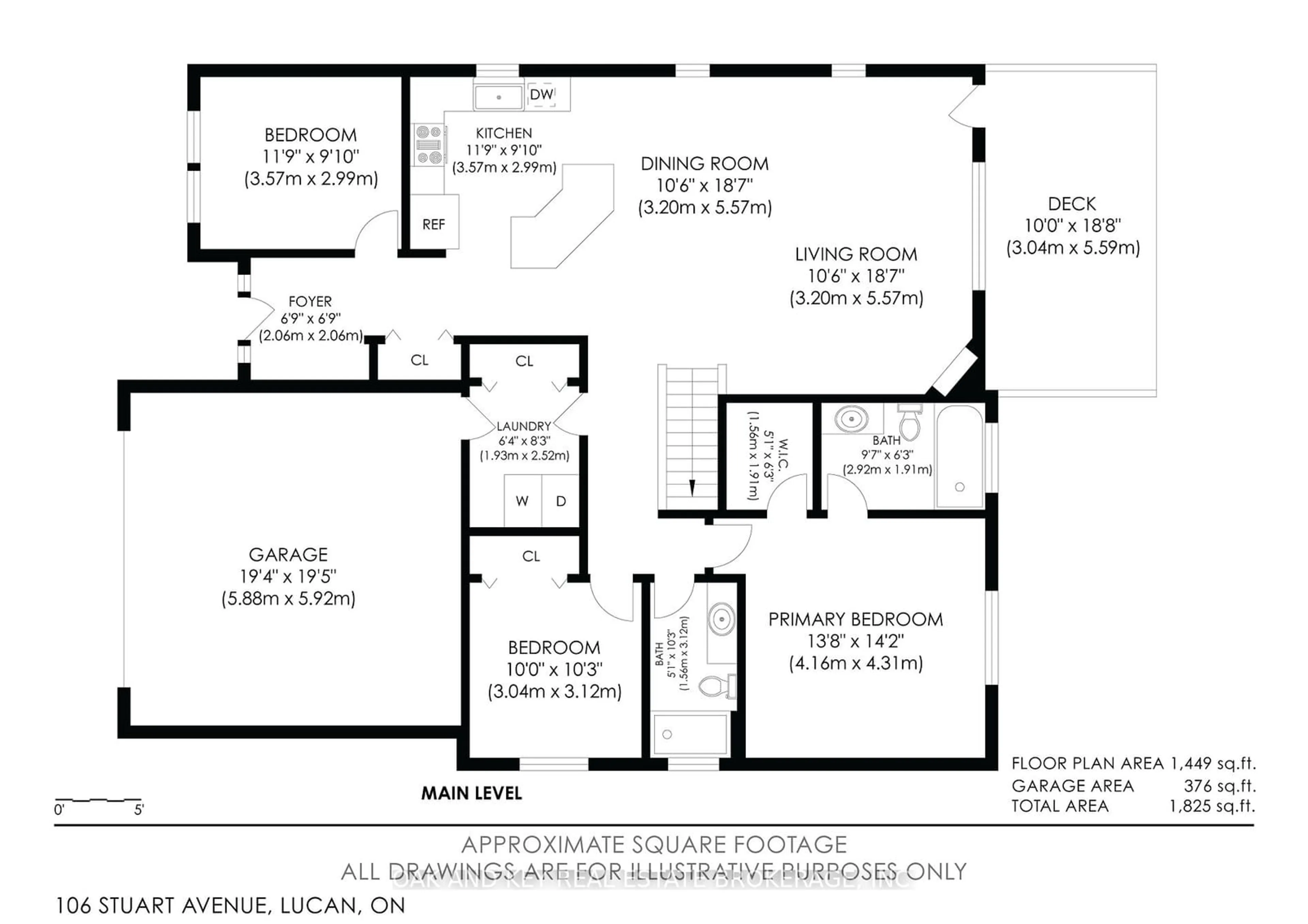 Floor plan for 106 Stuart Ave, Lucan Biddulph Ontario N0M 2J0