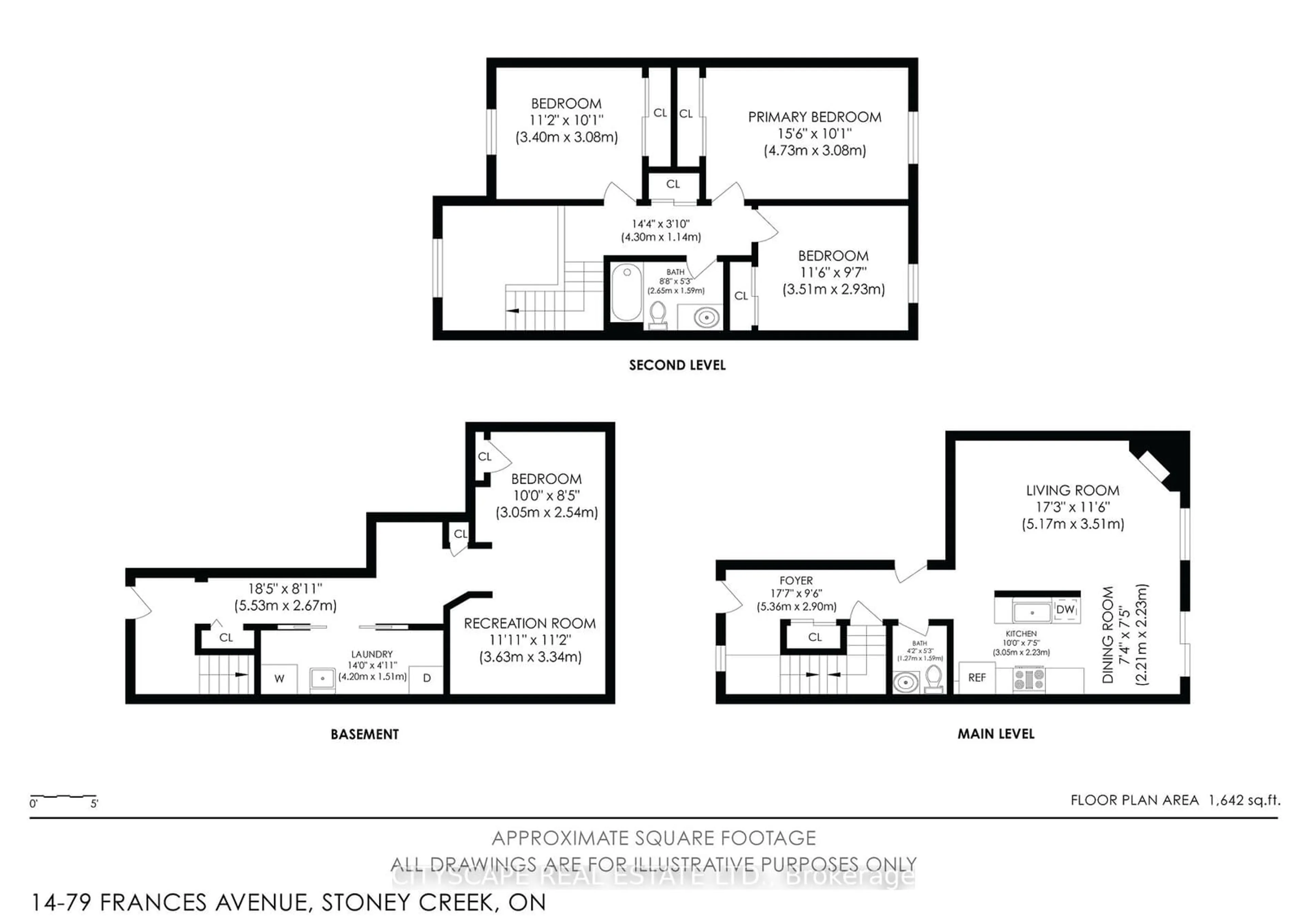 Floor plan for 76 Frances Ave #14, Hamilton Ontario L8E 5X2