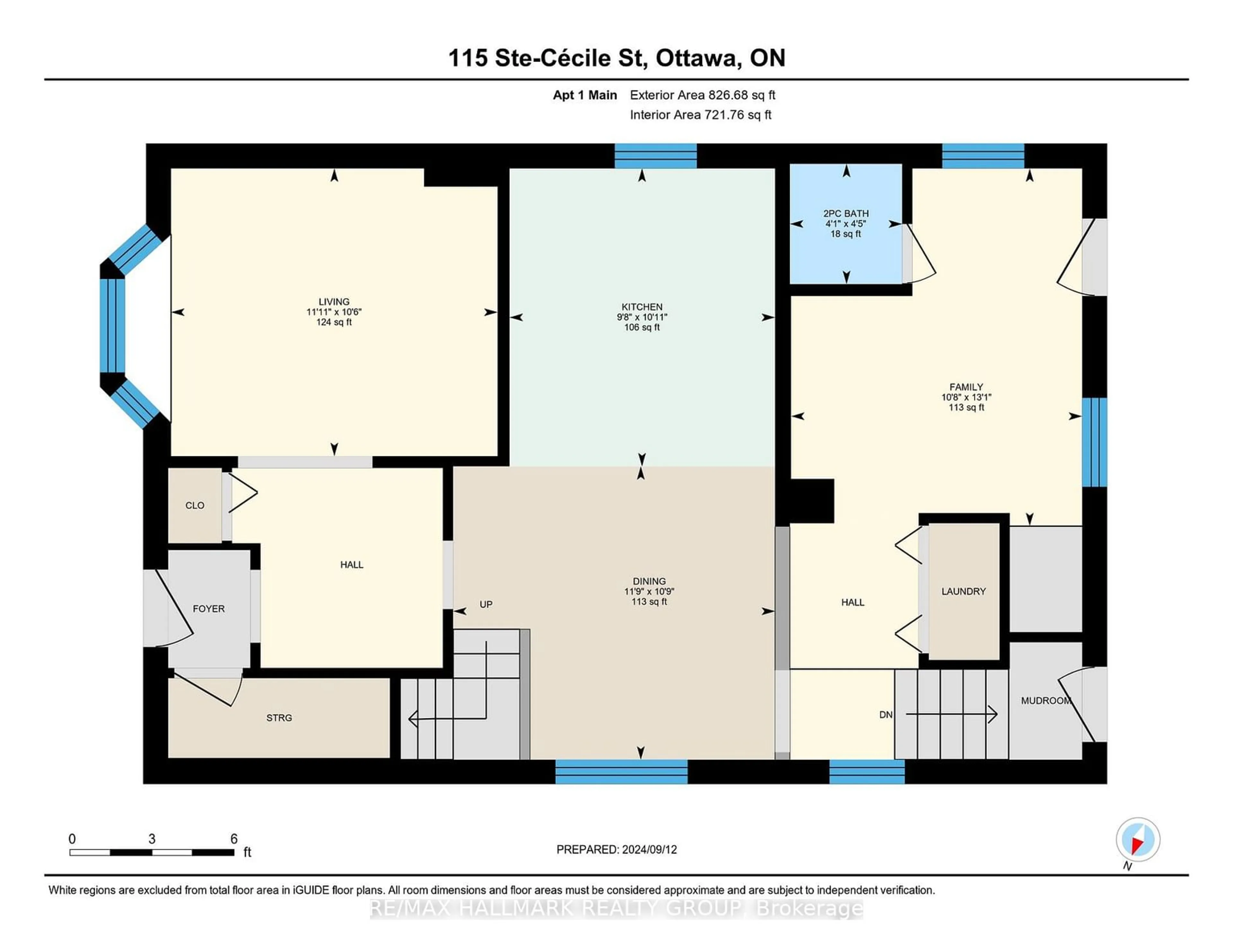 Floor plan for 115 STE-CECILE St, Vanier and Kingsview Park Ontario K1L 5L3