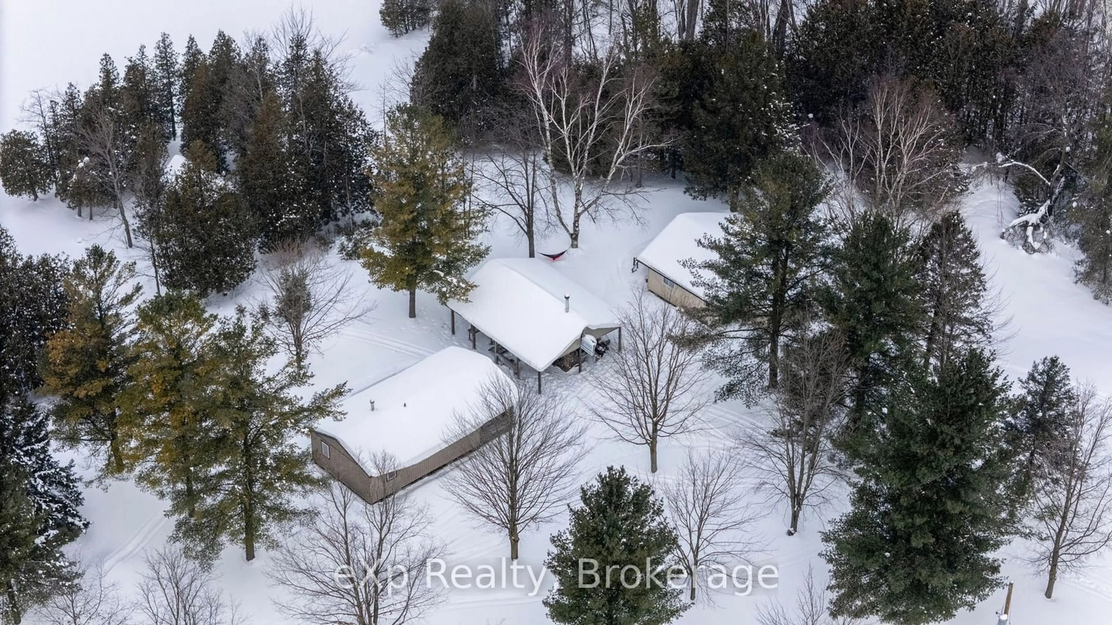 A pic from outside/outdoor area/front of a property/back of a property/a pic from drone, unknown for 1304 Concession 12 Conc, South Bruce Ontario N0G 2S0