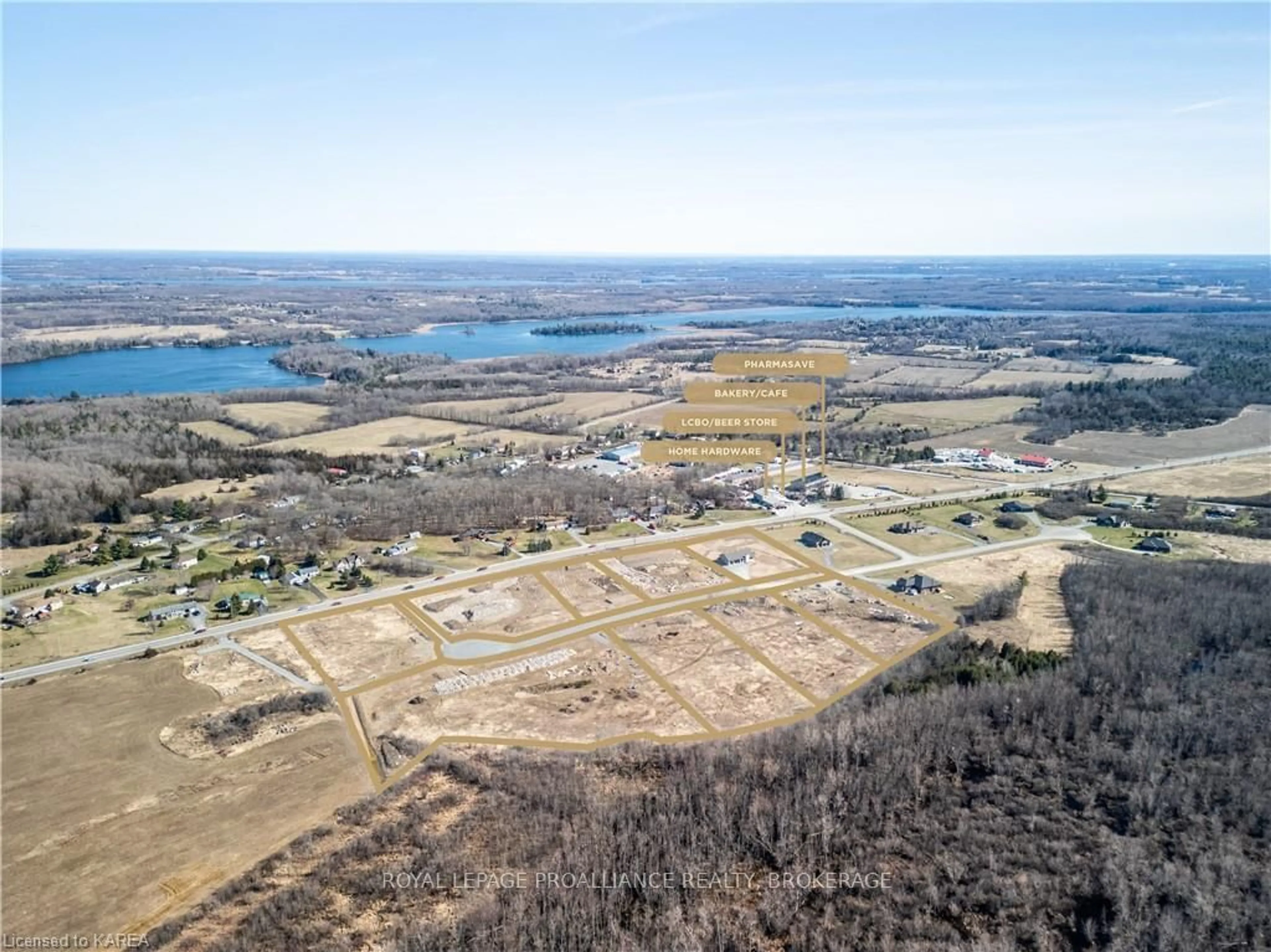 A pic from outside/outdoor area/front of a property/back of a property/a pic from drone, water/lake/river/ocean view for 165 Summerside Dr, South Frontenac Ontario K0H 1X0