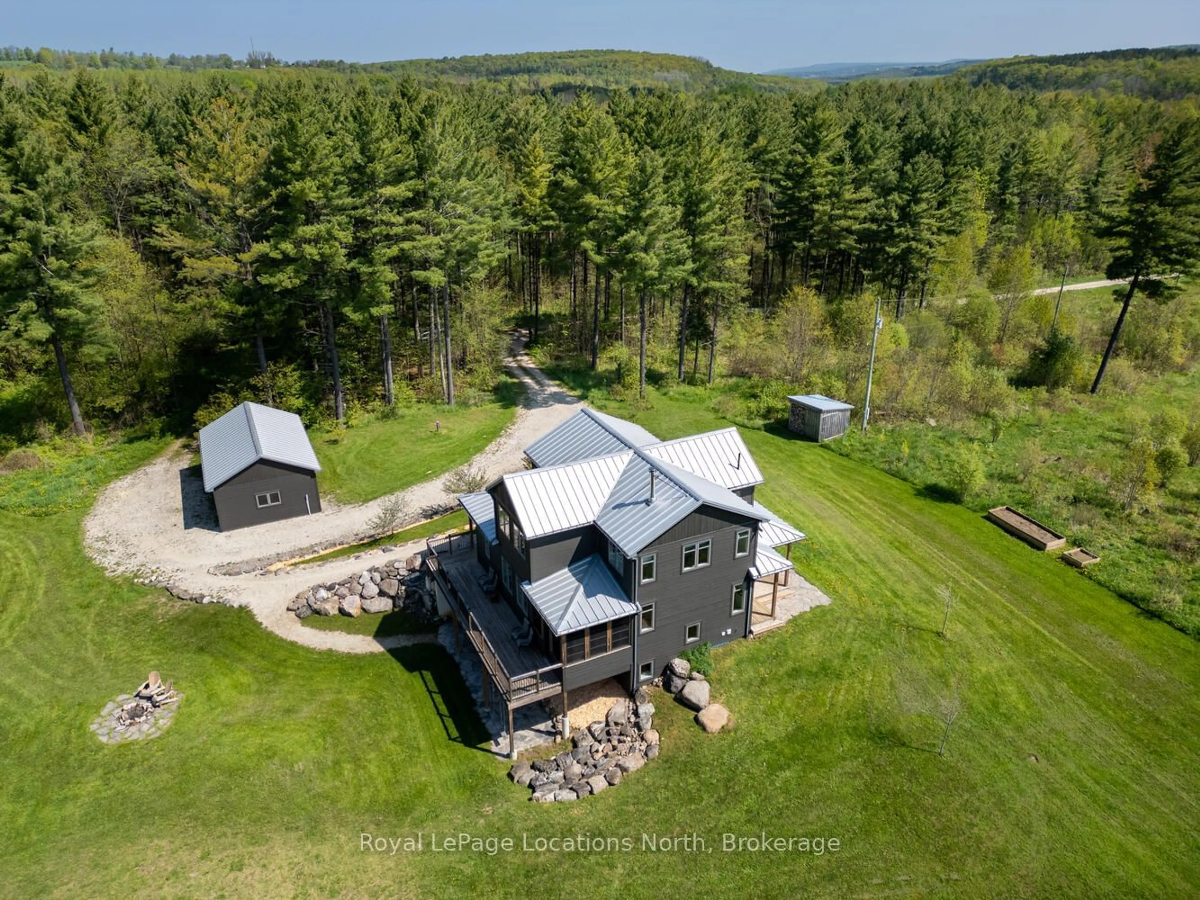 A pic from outside/outdoor area/front of a property/back of a property/a pic from drone, unknown for 355310 BLUE MOUNTAINS EUPHRASIA TOWNLINE, Grey Highlands Ontario N0H 1J0