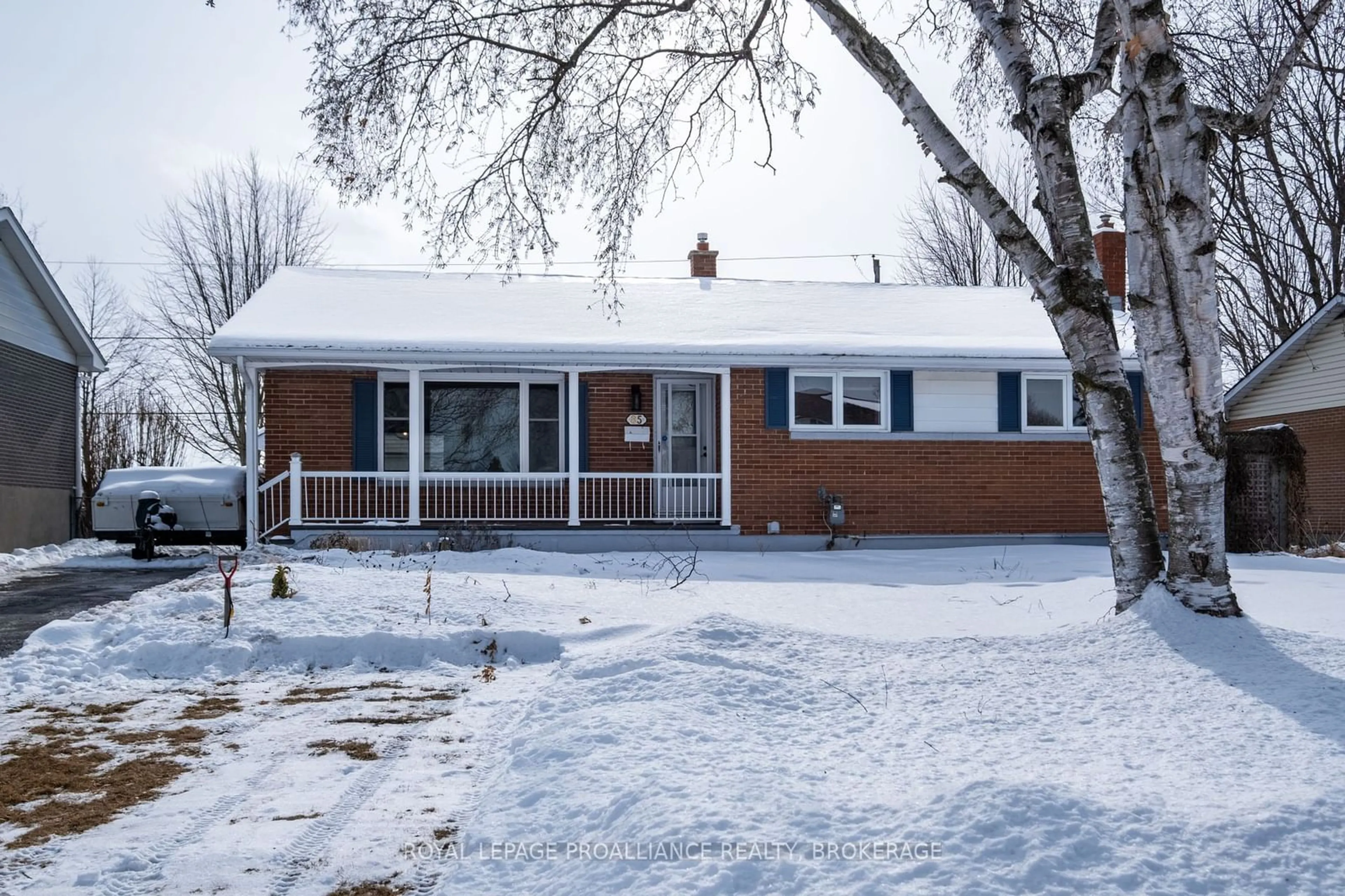 Home with vinyl exterior material, street for 85 Brentwood Cres, Kingston Ontario K7M 4V9