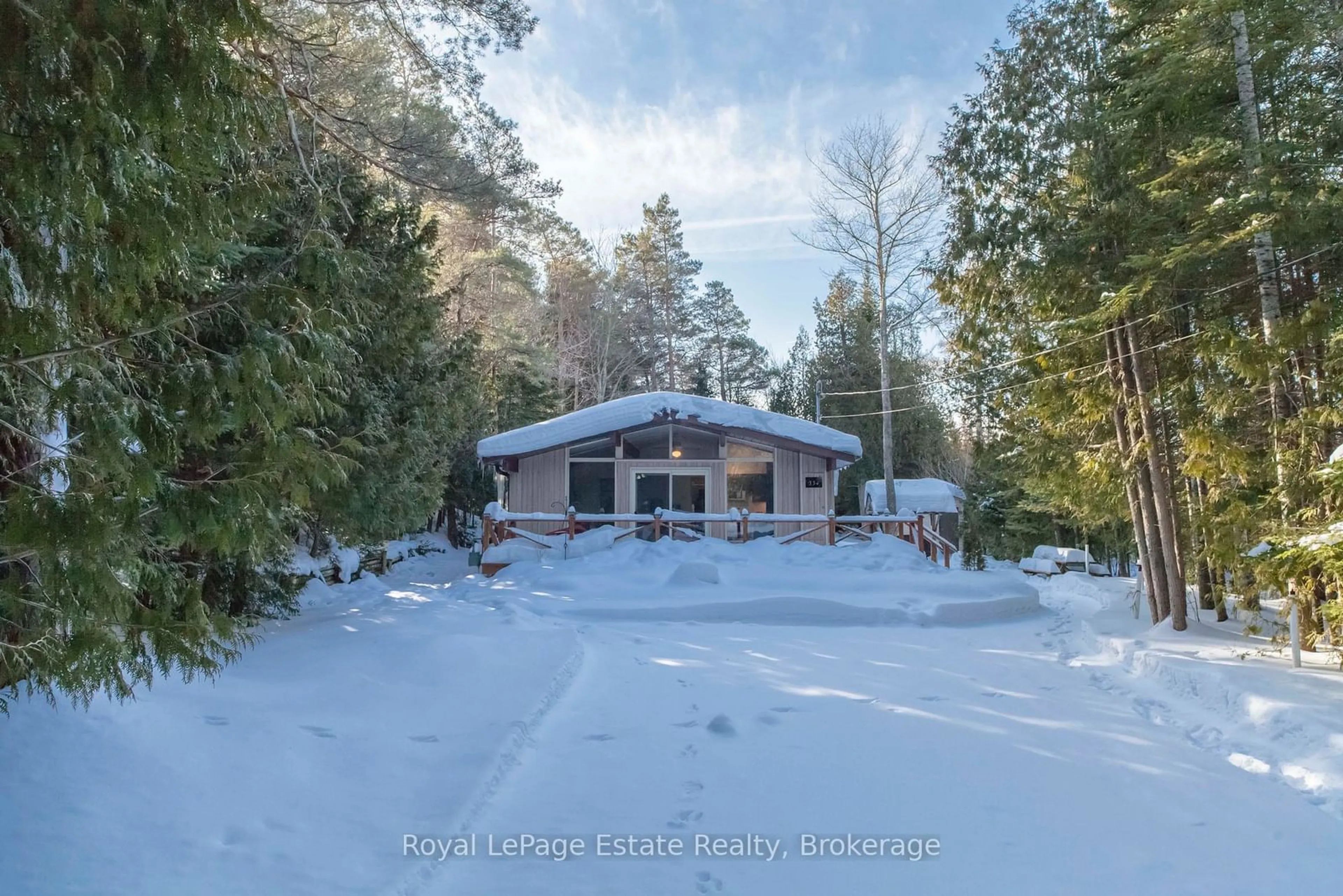 A pic from outside/outdoor area/front of a property/back of a property/a pic from drone, unknown for 334 Sixth St, South Bruce Peninsula Ontario N0H 2G0