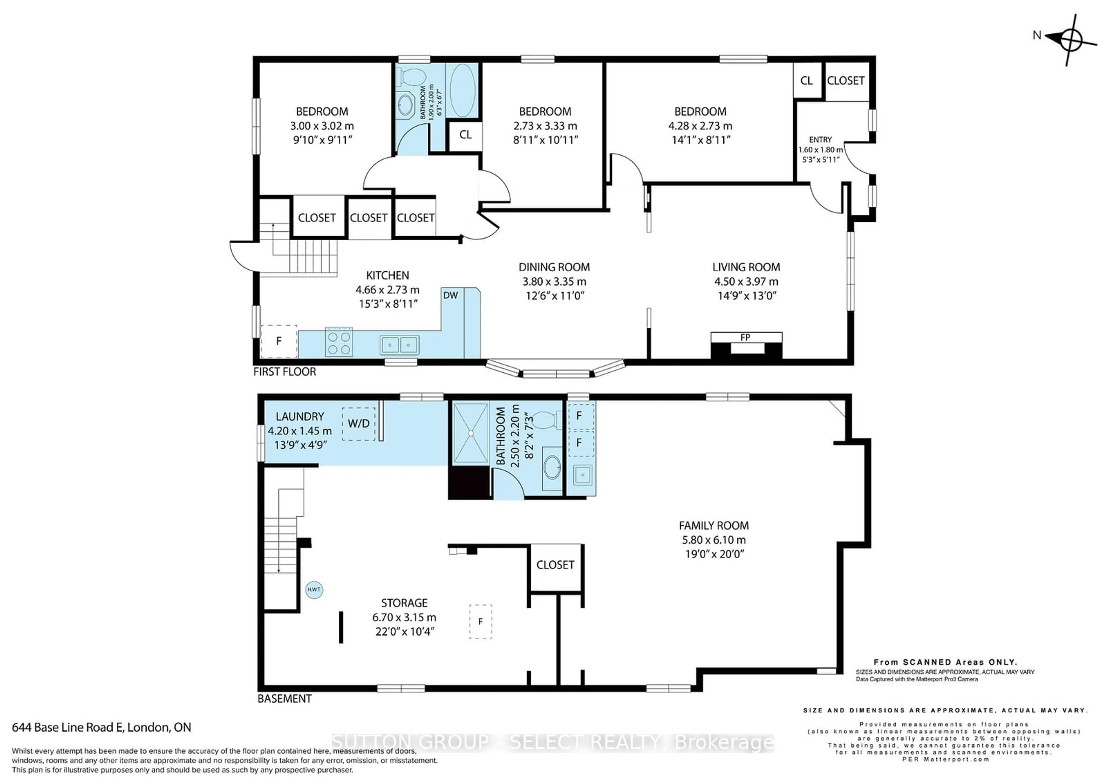 Floor plan for 644 Base Line Rd, London Ontario N6C 2R4