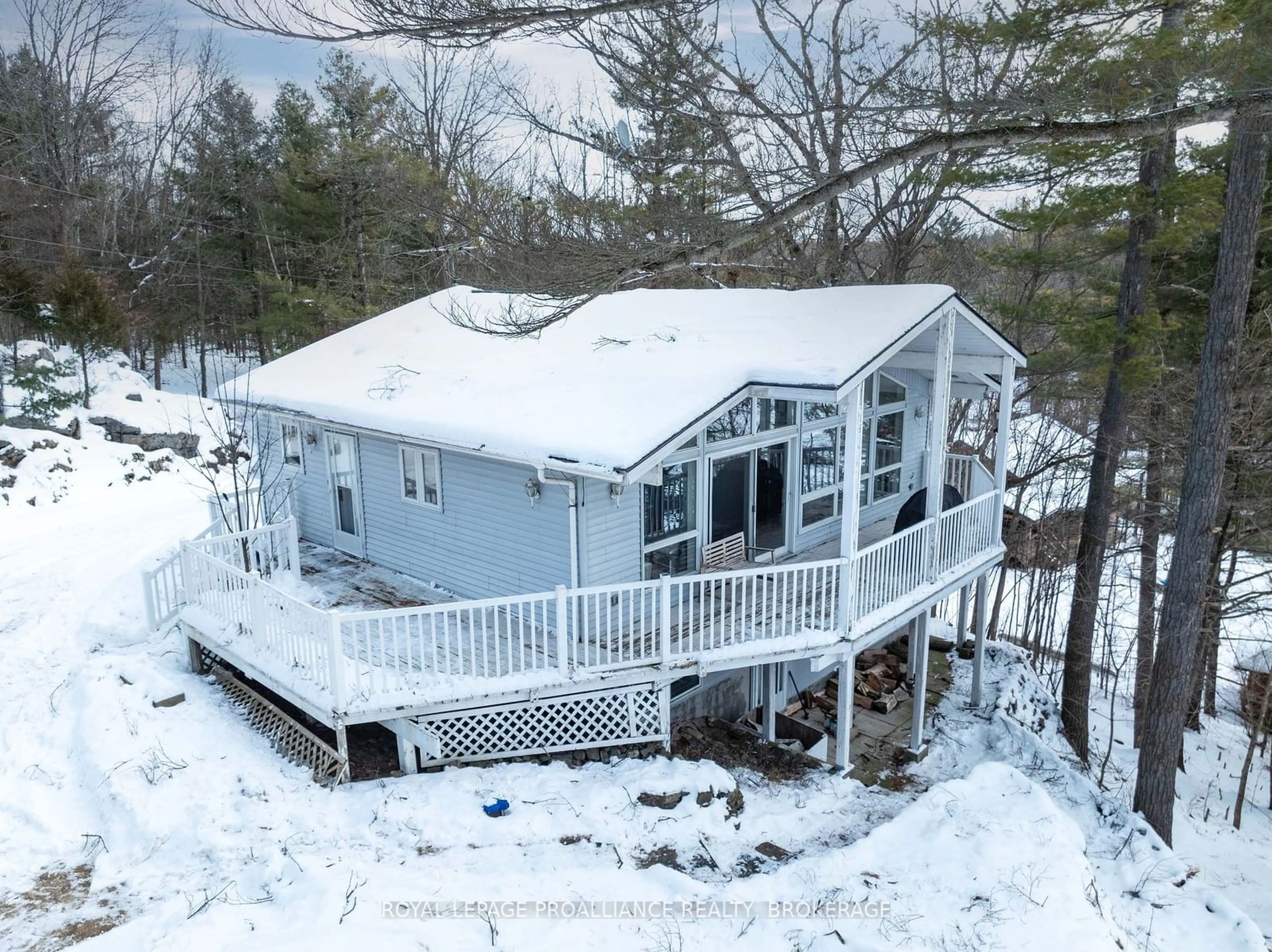 A pic from outside/outdoor area/front of a property/back of a property/a pic from drone, water/lake/river/ocean view for 182A Brooks Point Rd, Rideau Lakes Ontario K0G 1E0