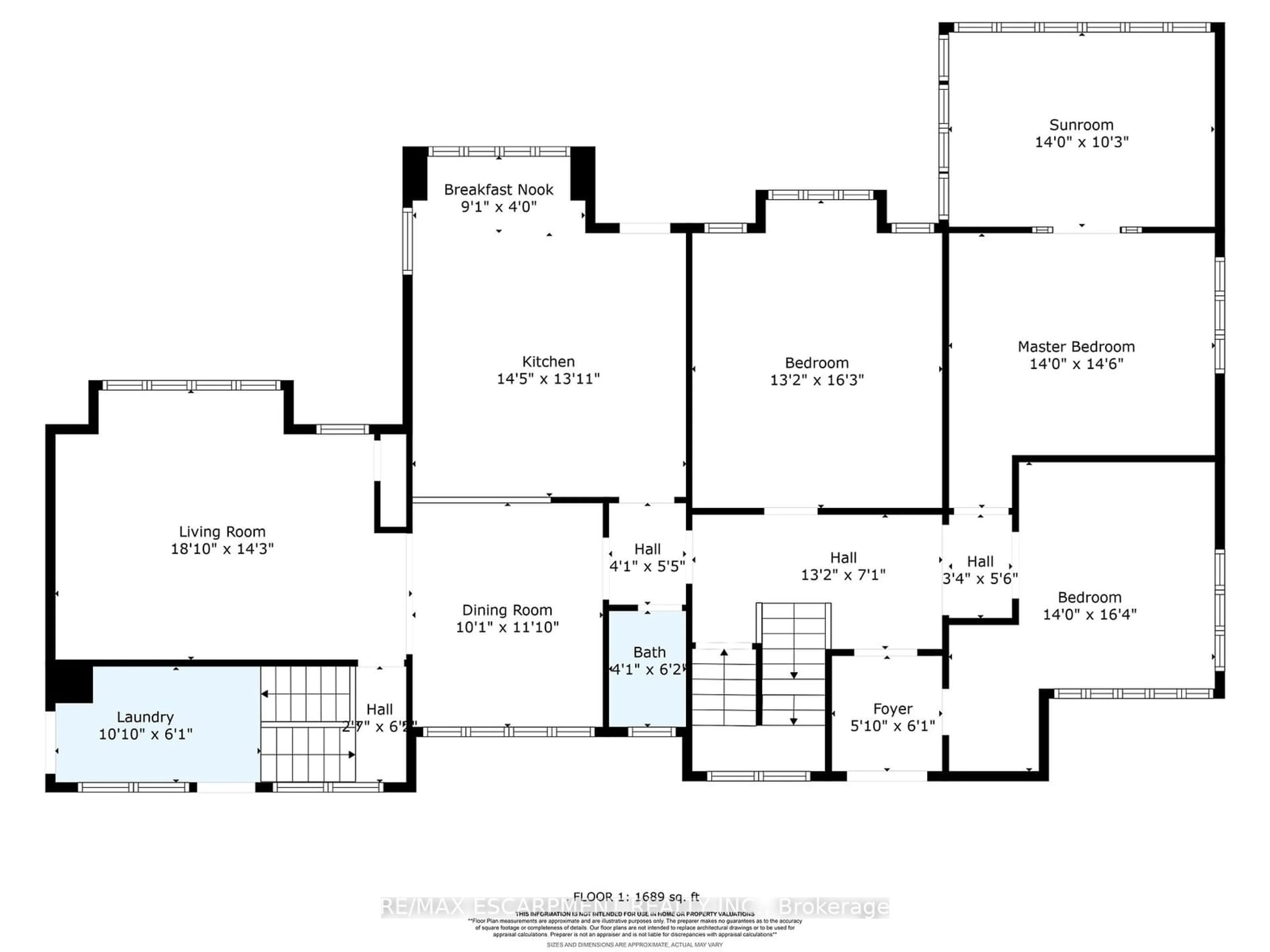 Floor plan for 4 Forsyth Ave, Hamilton Ontario L8S 4E1