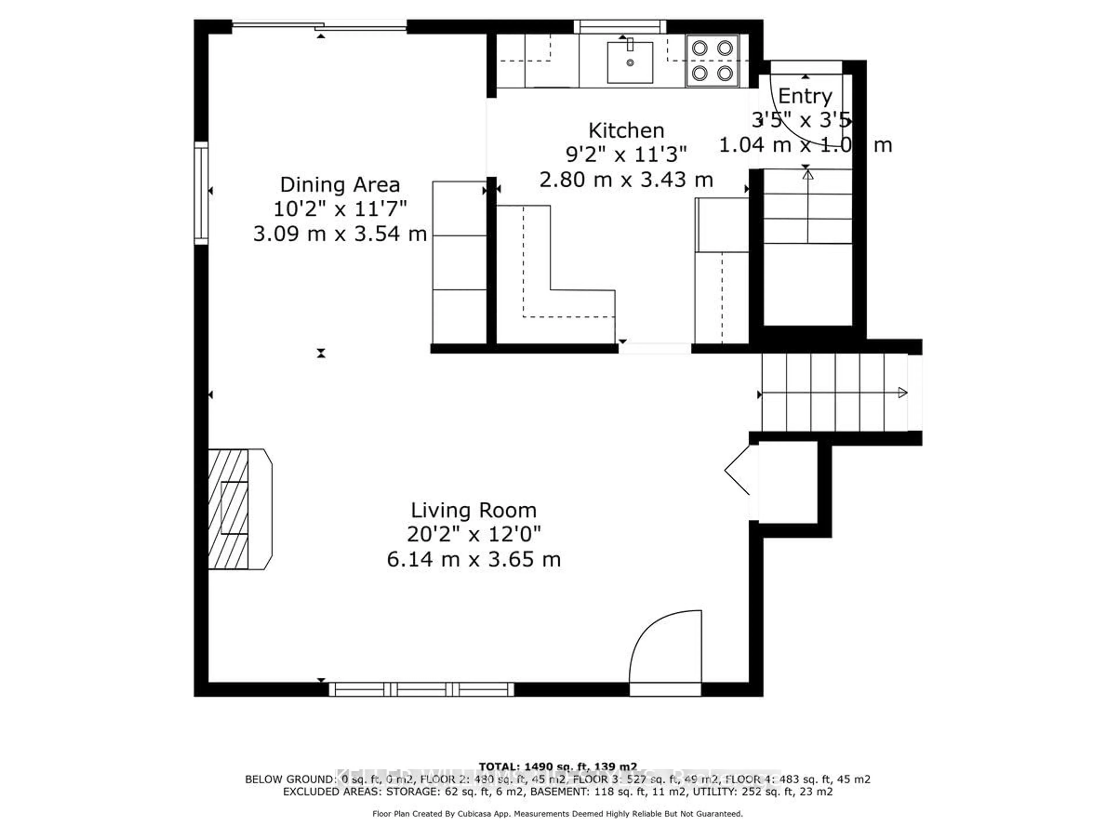 Floor plan for 176 Elizabeth St, Southwest Middlesex Ontario N0L 1M0