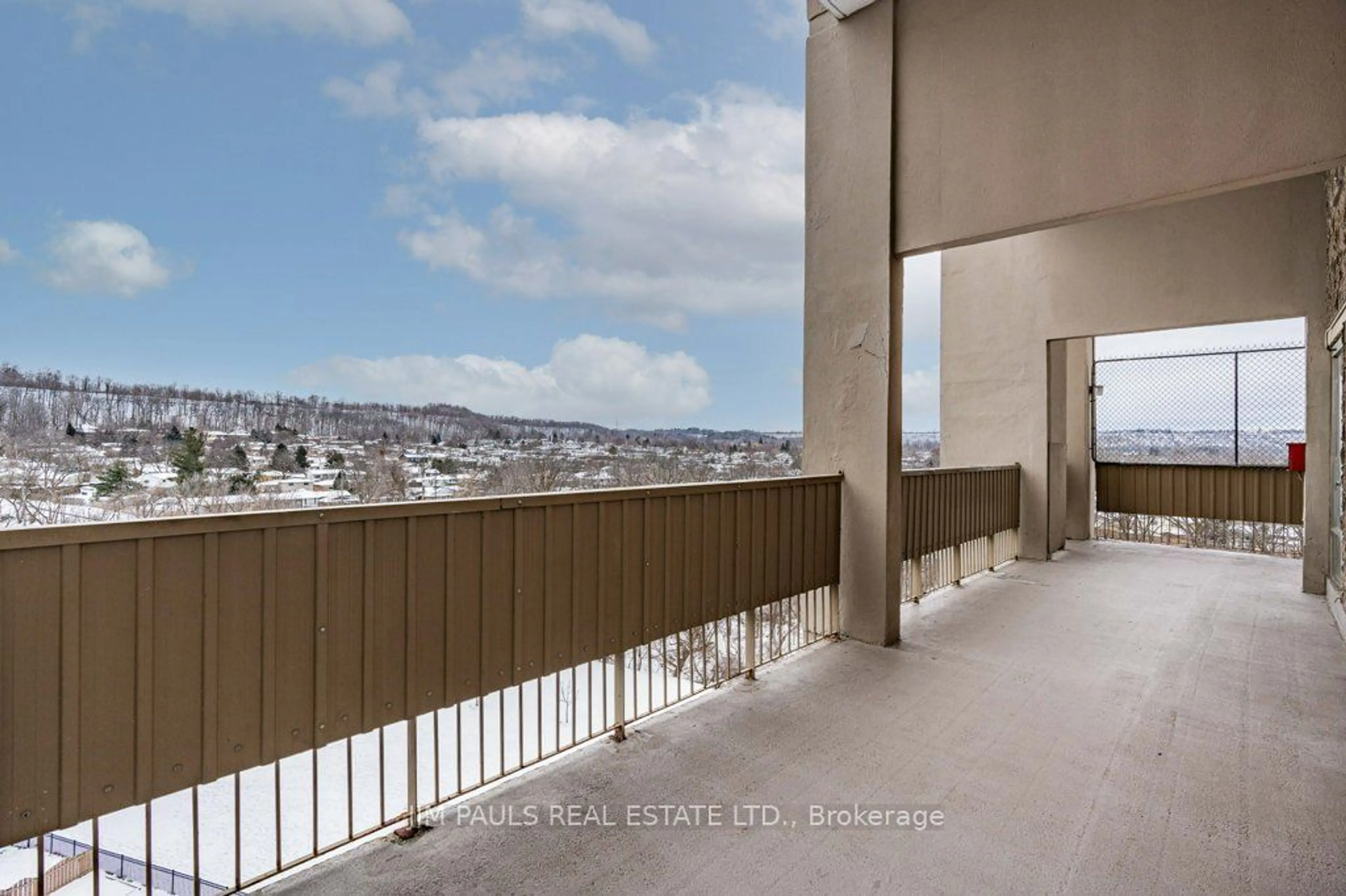 Balcony in the apartment, city buildings view from balcony for 350 Quigley Rd #526, Hamilton Ontario L8K 5N2