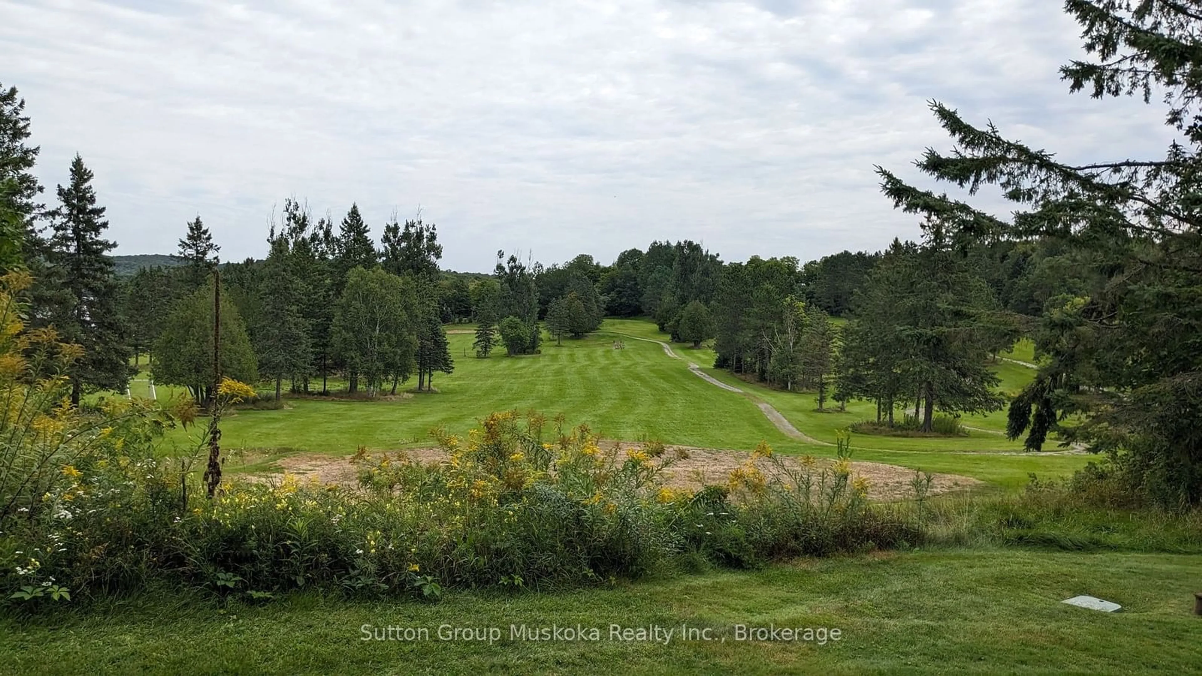 A pic from outside/outdoor area/front of a property/back of a property/a pic from drone, forest/trees view for 31-101 The Greens Dr, Huntsville Ontario P1H 2E8