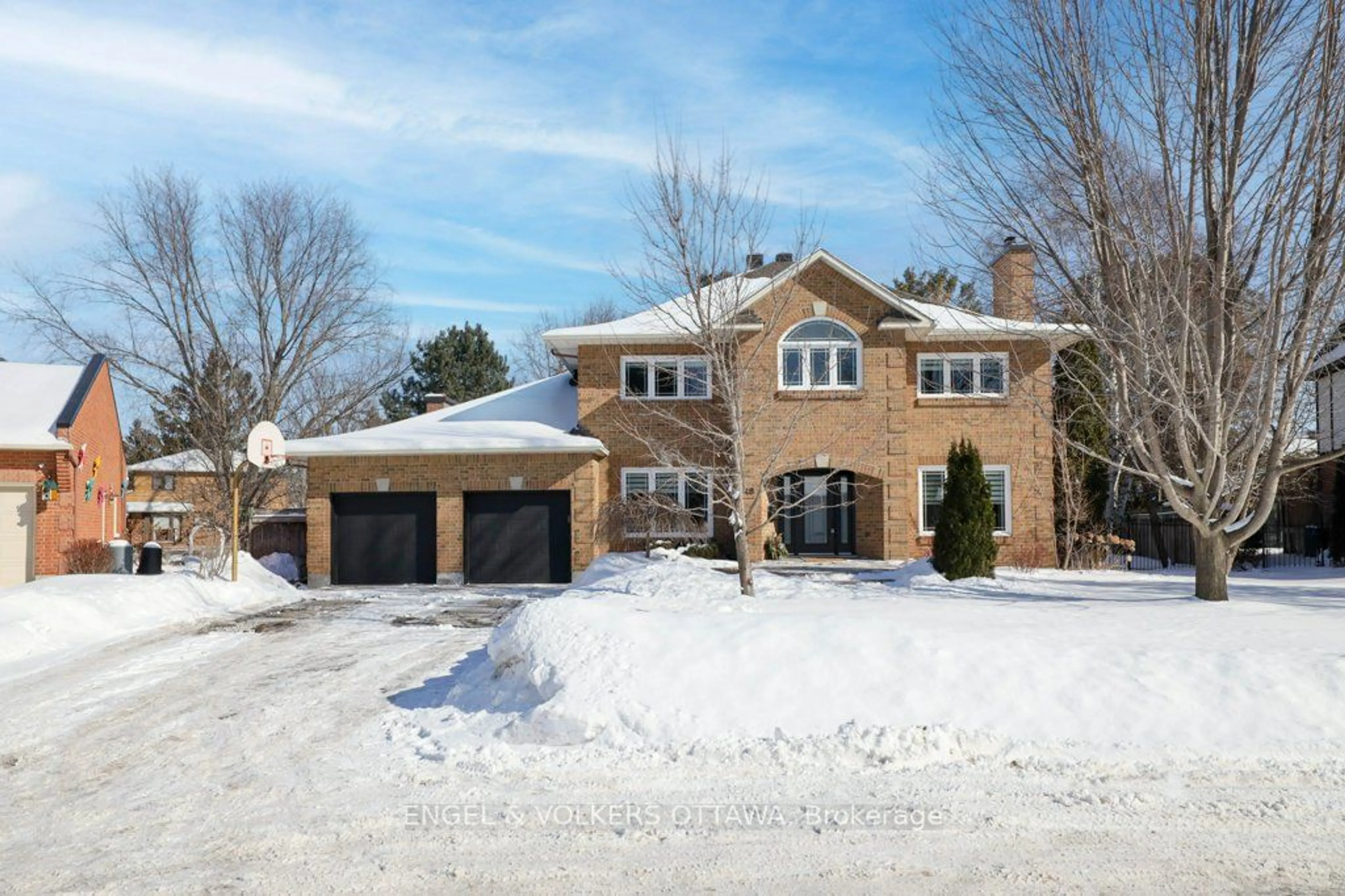 Home with brick exterior material, street for 48 Hampel Cres, Stittsville Ontario K2S 1E4