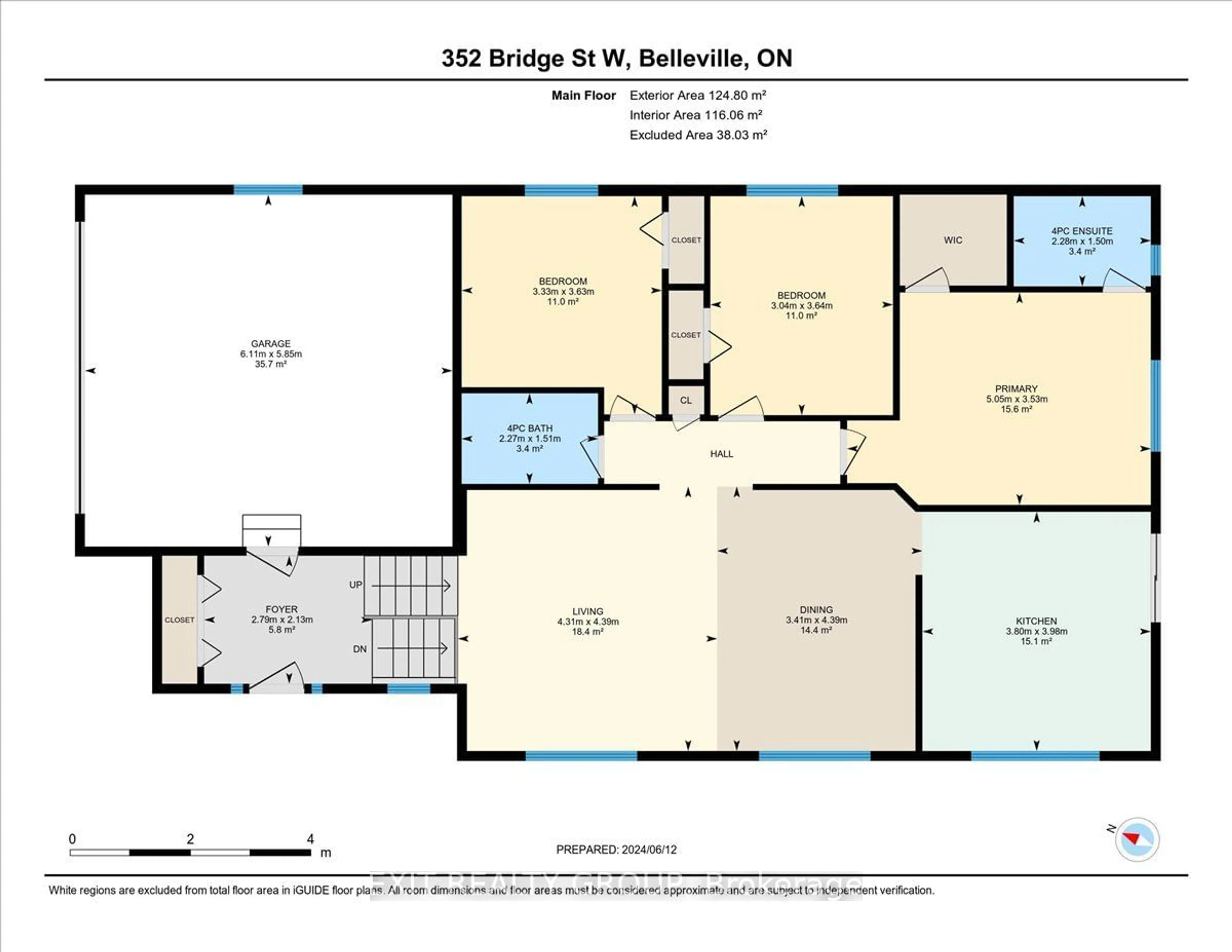 Floor plan for 352 Bridge St, Belleville Ontario K8P 5H1