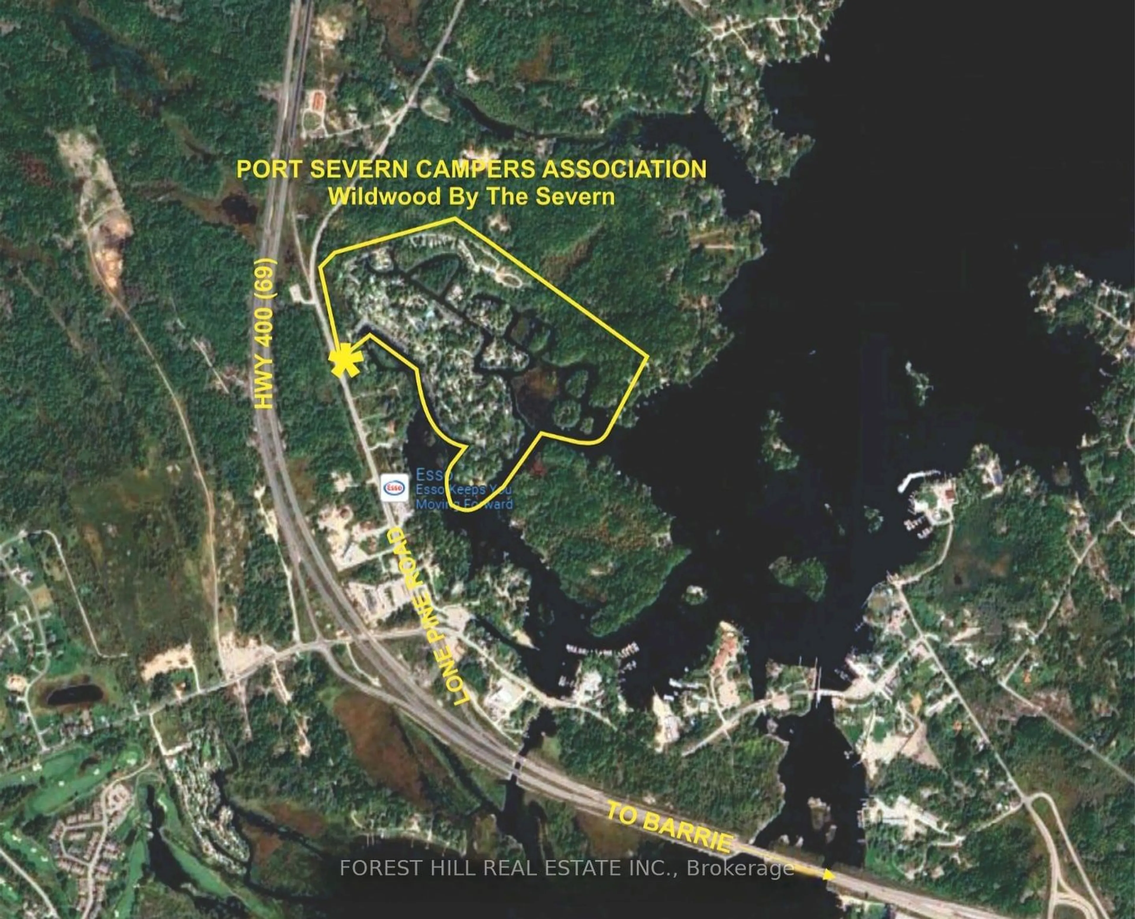 Picture of a map for 164 Lone Pine Rd #183, Georgian Bay Ontario L0K 1S0