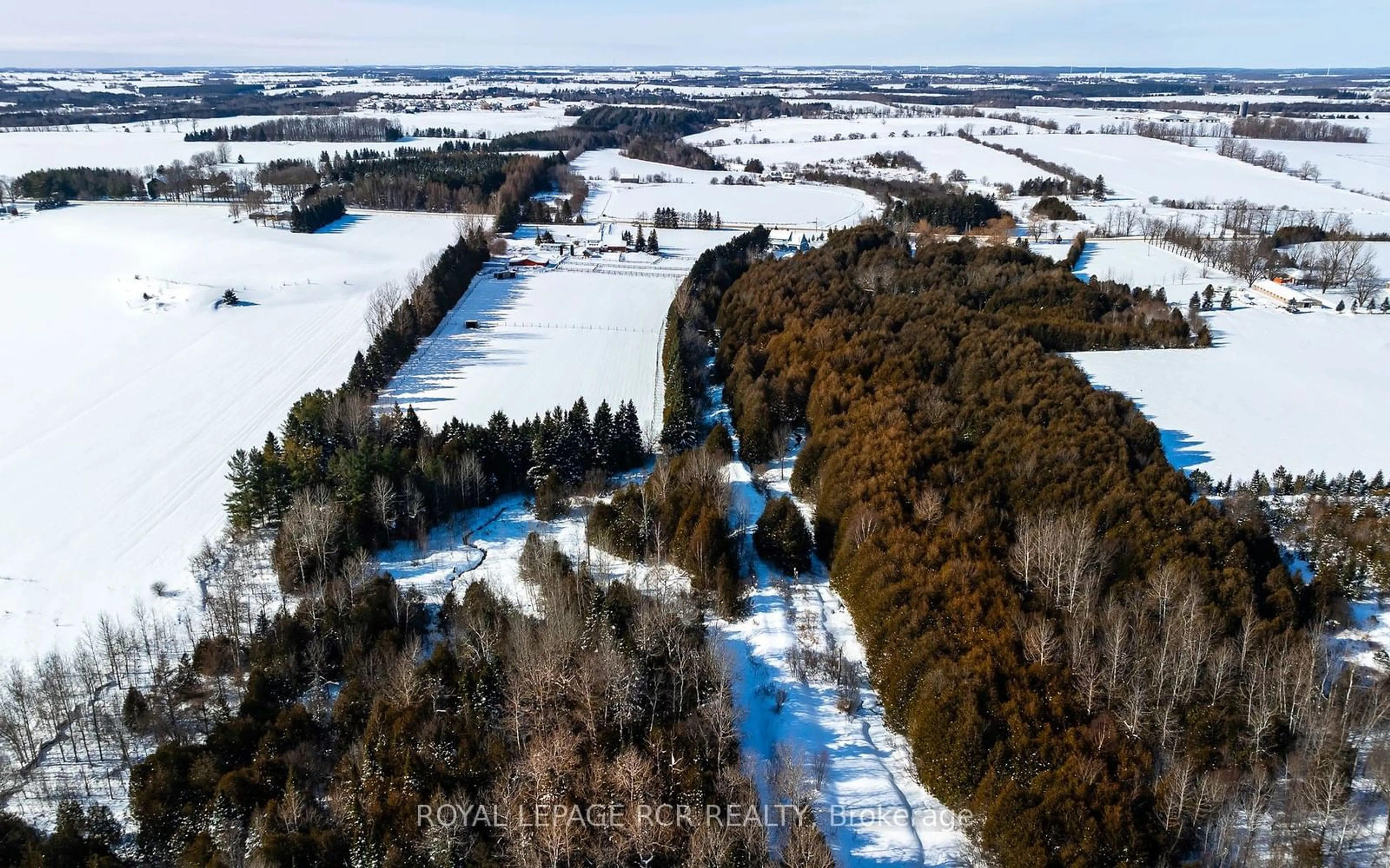 A pic from outside/outdoor area/front of a property/back of a property/a pic from drone, forest/trees view for 293129 8th Line, Amaranth Ontario L9W 0J6