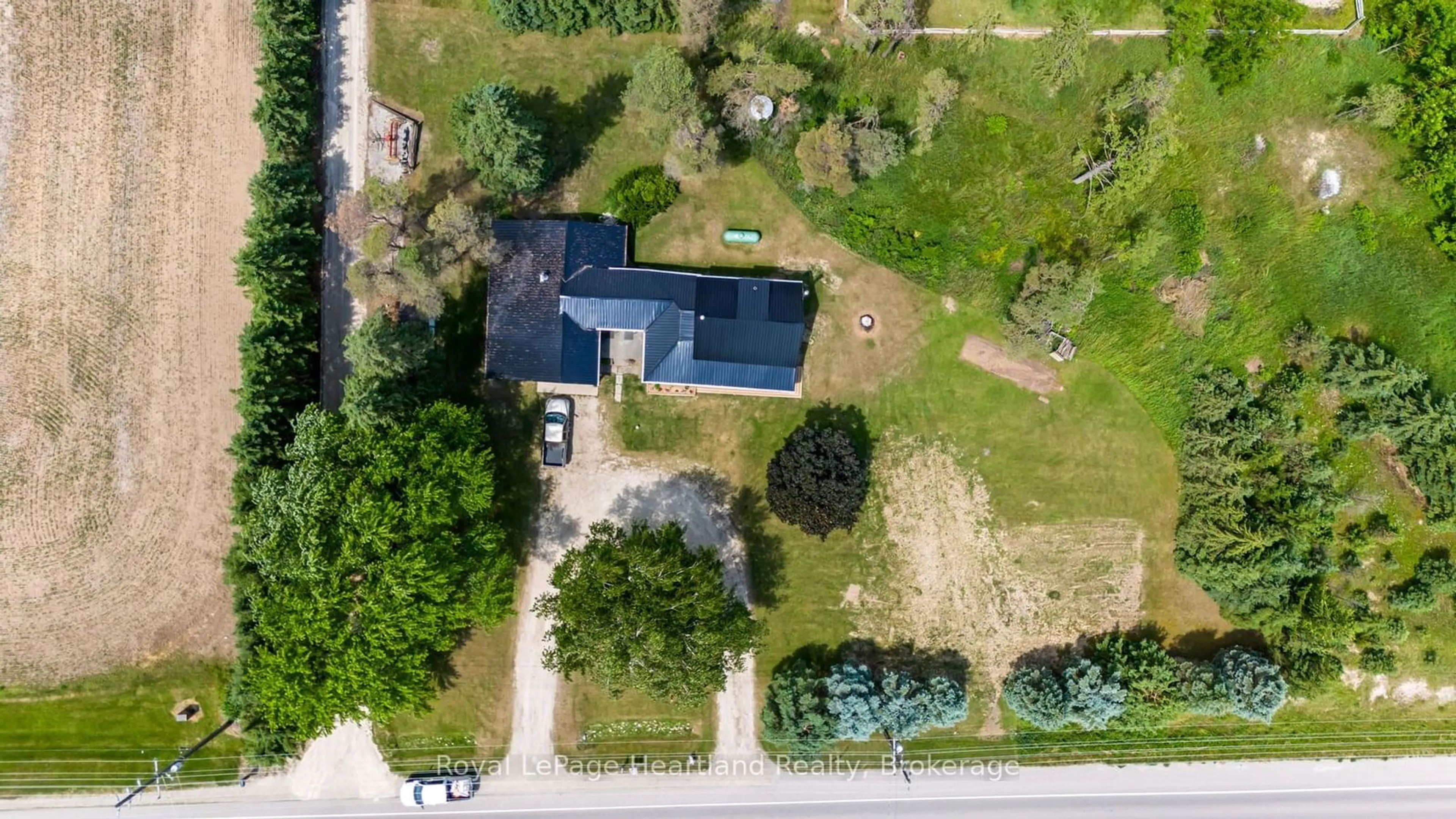 A pic from outside/outdoor area/front of a property/back of a property/a pic from drone, street for 341149 Grey Rd 28, West Grey Ontario N4N 3B9