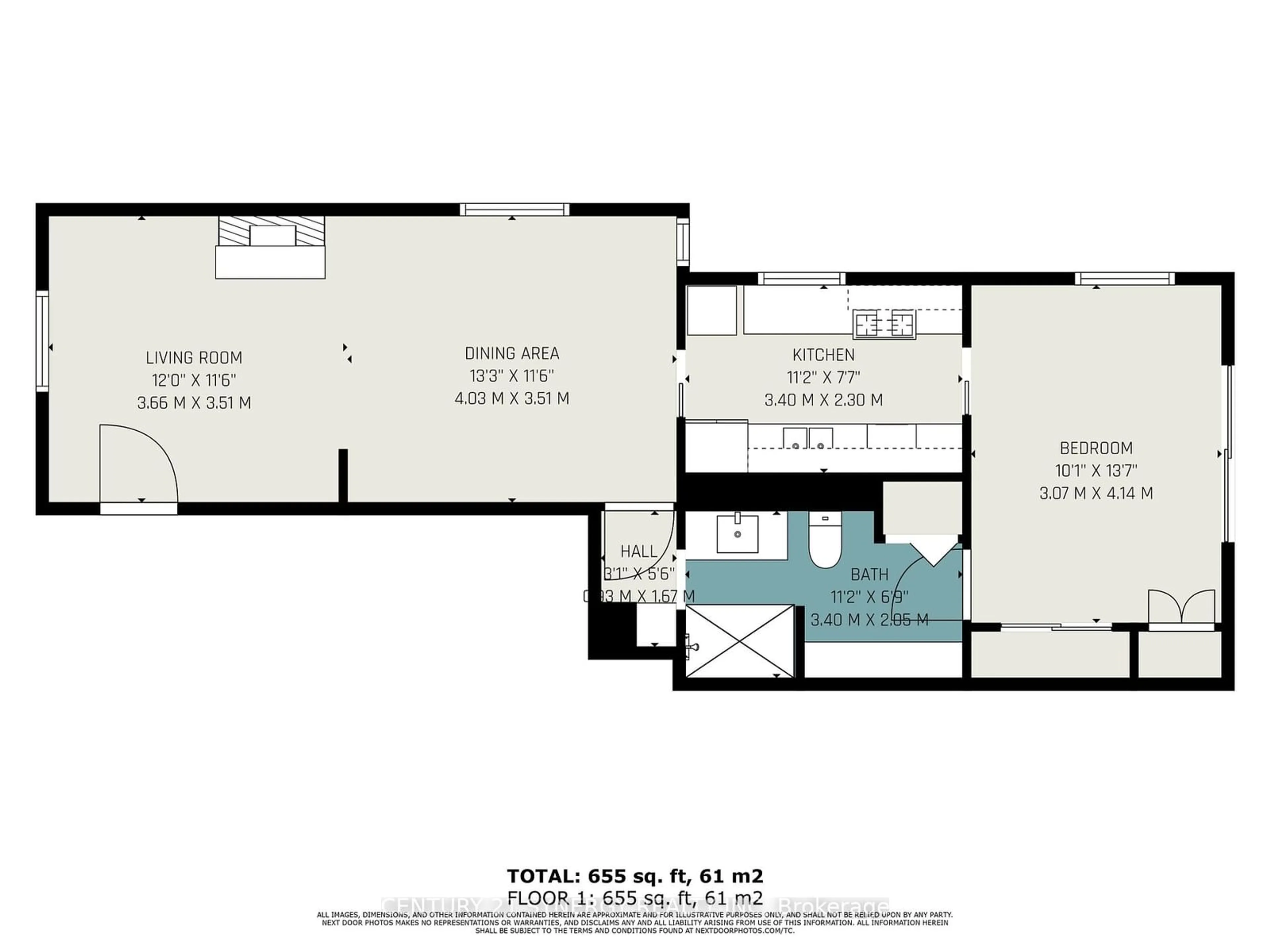 Floor plan for 208 Clarence St, Lower Town - Sandy Hill Ontario K1N 5R1