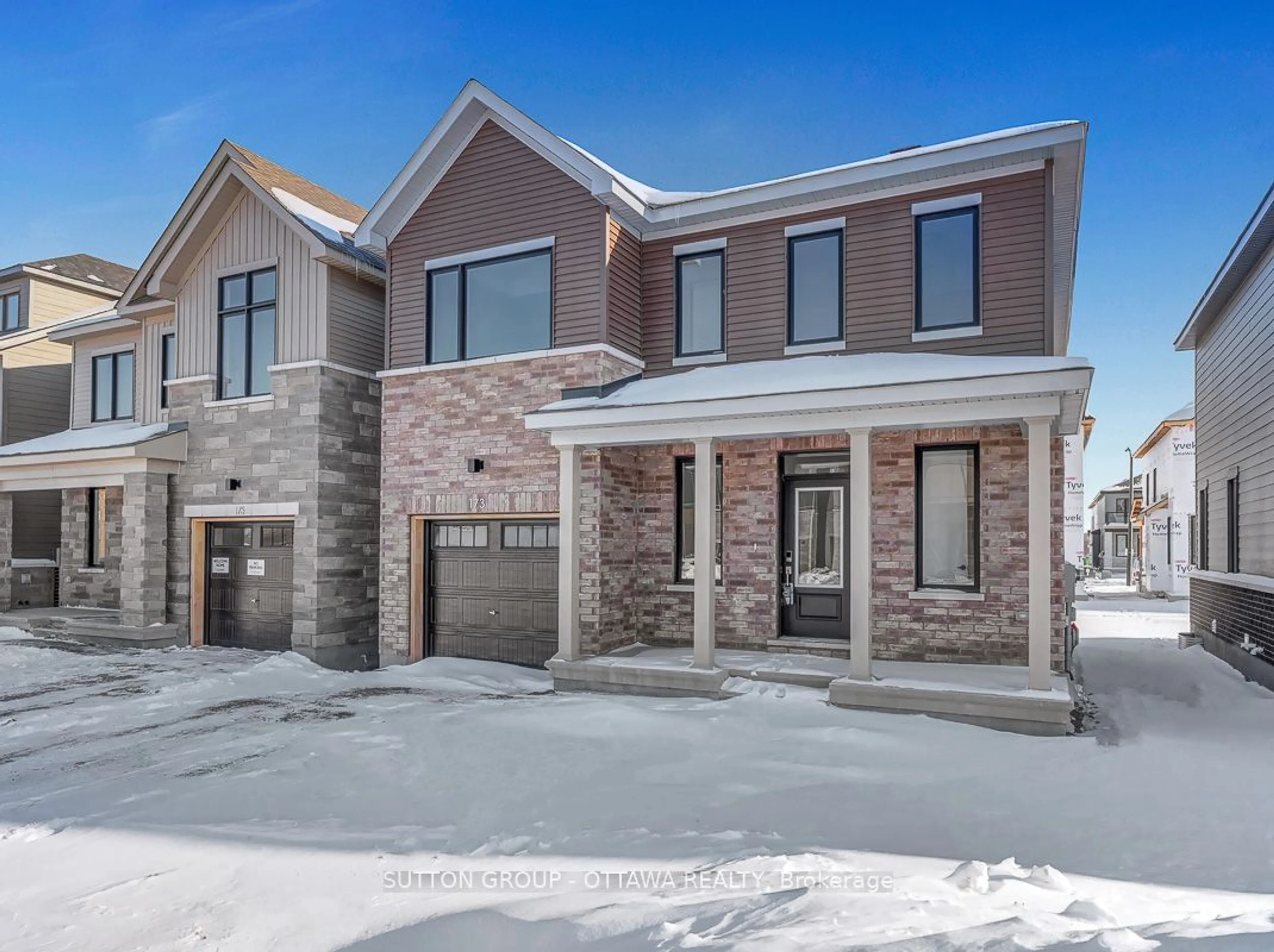 Home with brick exterior material, street for 173 Conservancy Dr, Barrhaven Ontario K2J 7L8