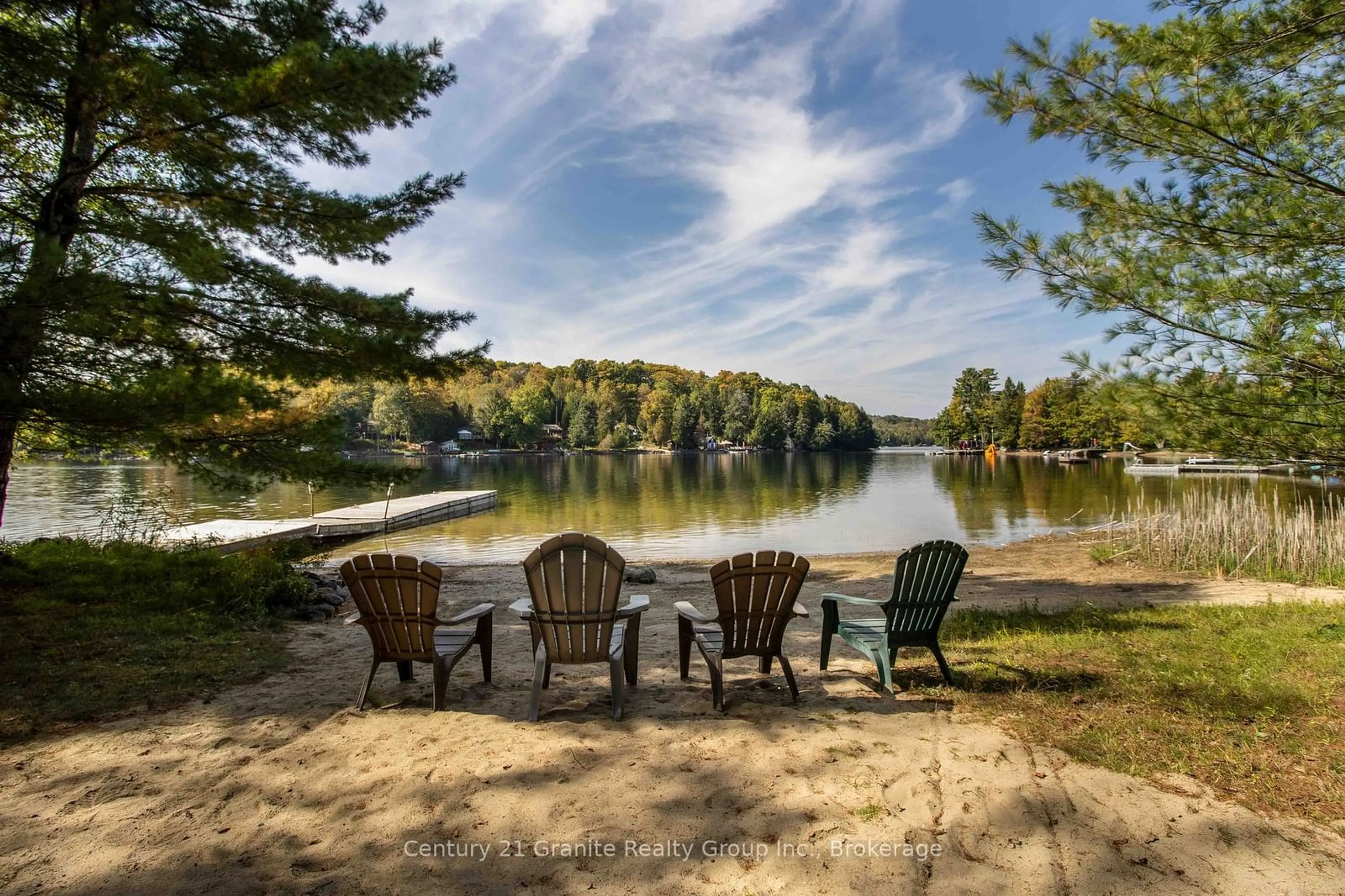 Patio, water/lake/river/ocean view for 1054 The Narrows Tr, Minden Hills Ontario K0M 2K0