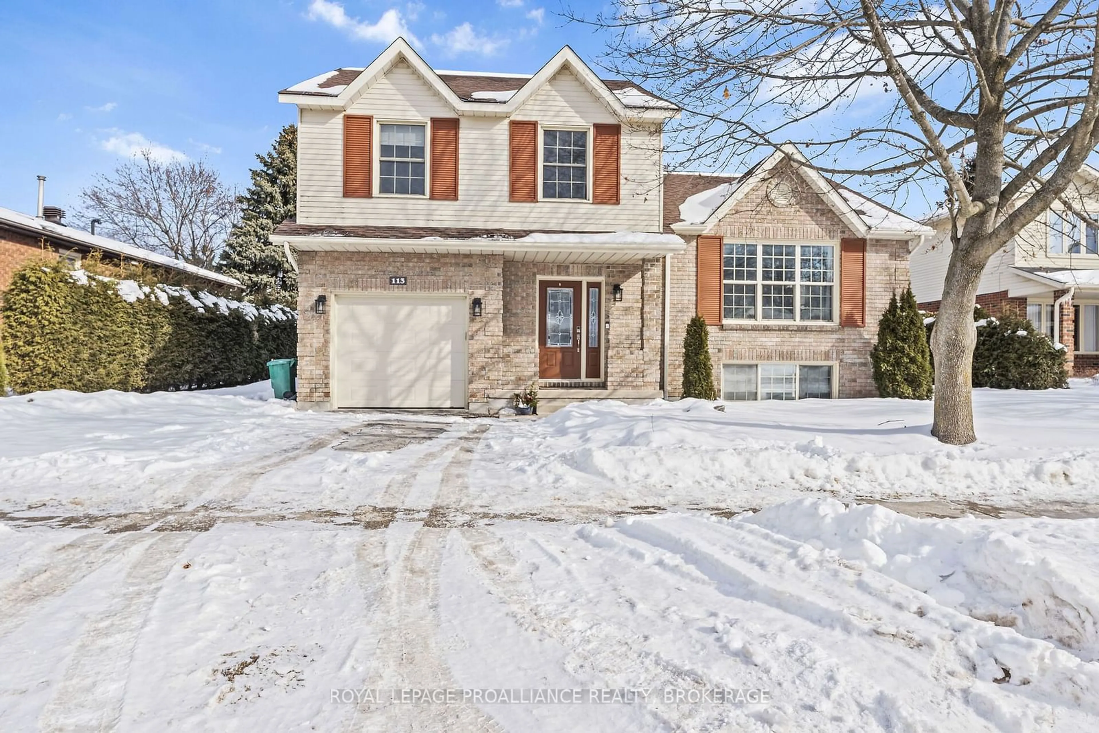 Home with brick exterior material, street for 113 Greenlees Dr, Kingston Ontario K7K 6R2