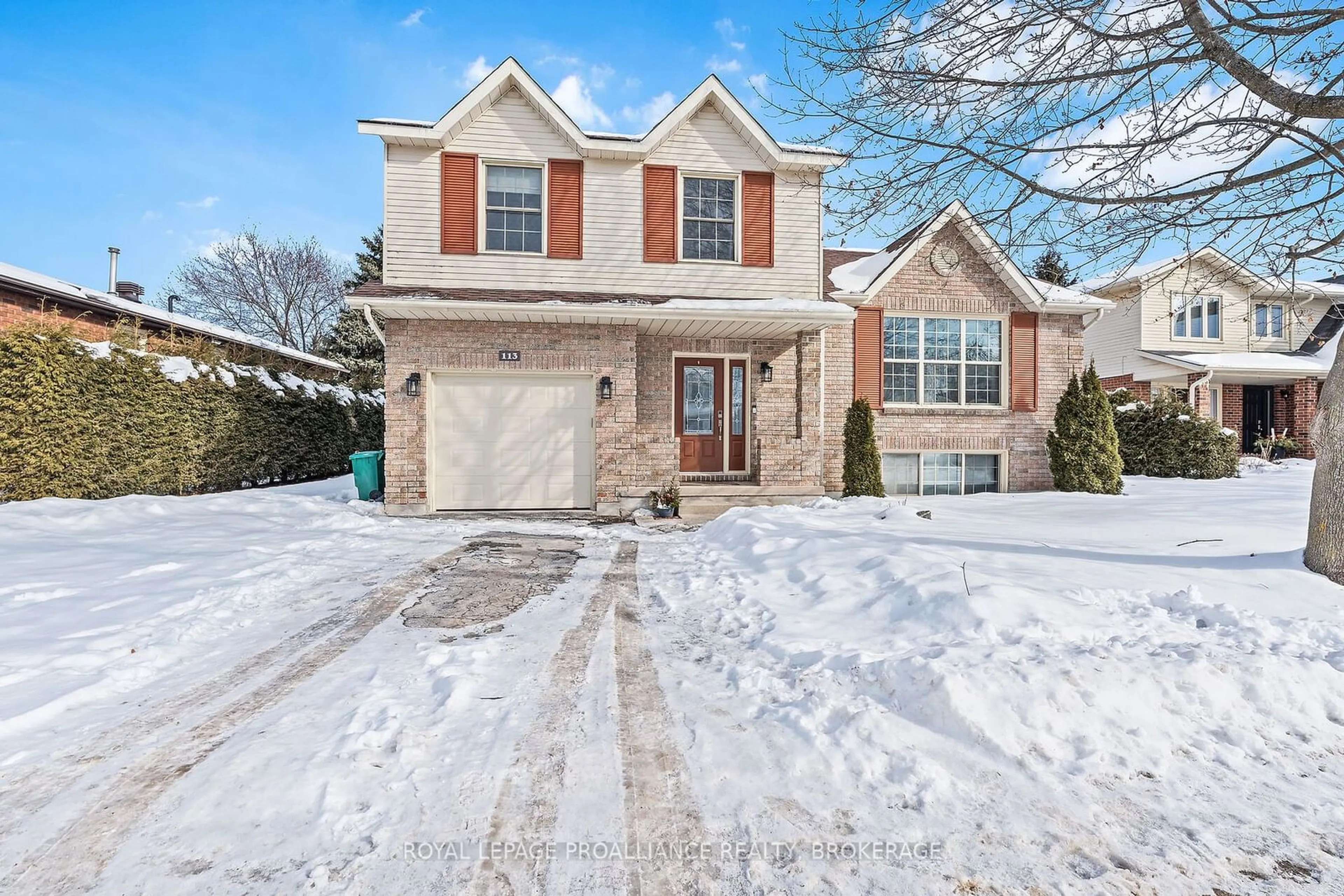 Home with brick exterior material, street for 113 Greenlees Dr, Kingston Ontario K7K 6R2