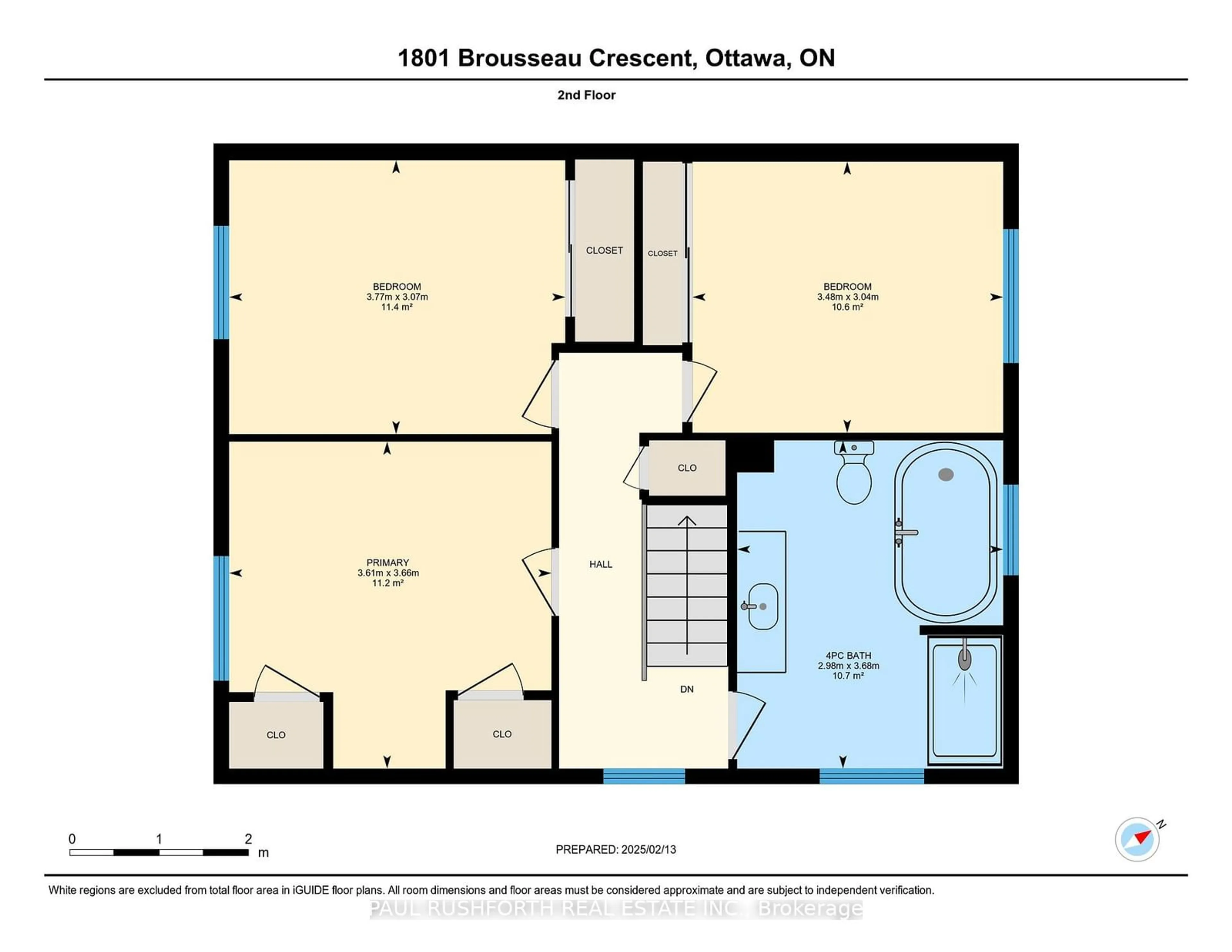 Floor plan for 1801 Brousseau Cres, Ottawa Ontario K1C 2Y5
