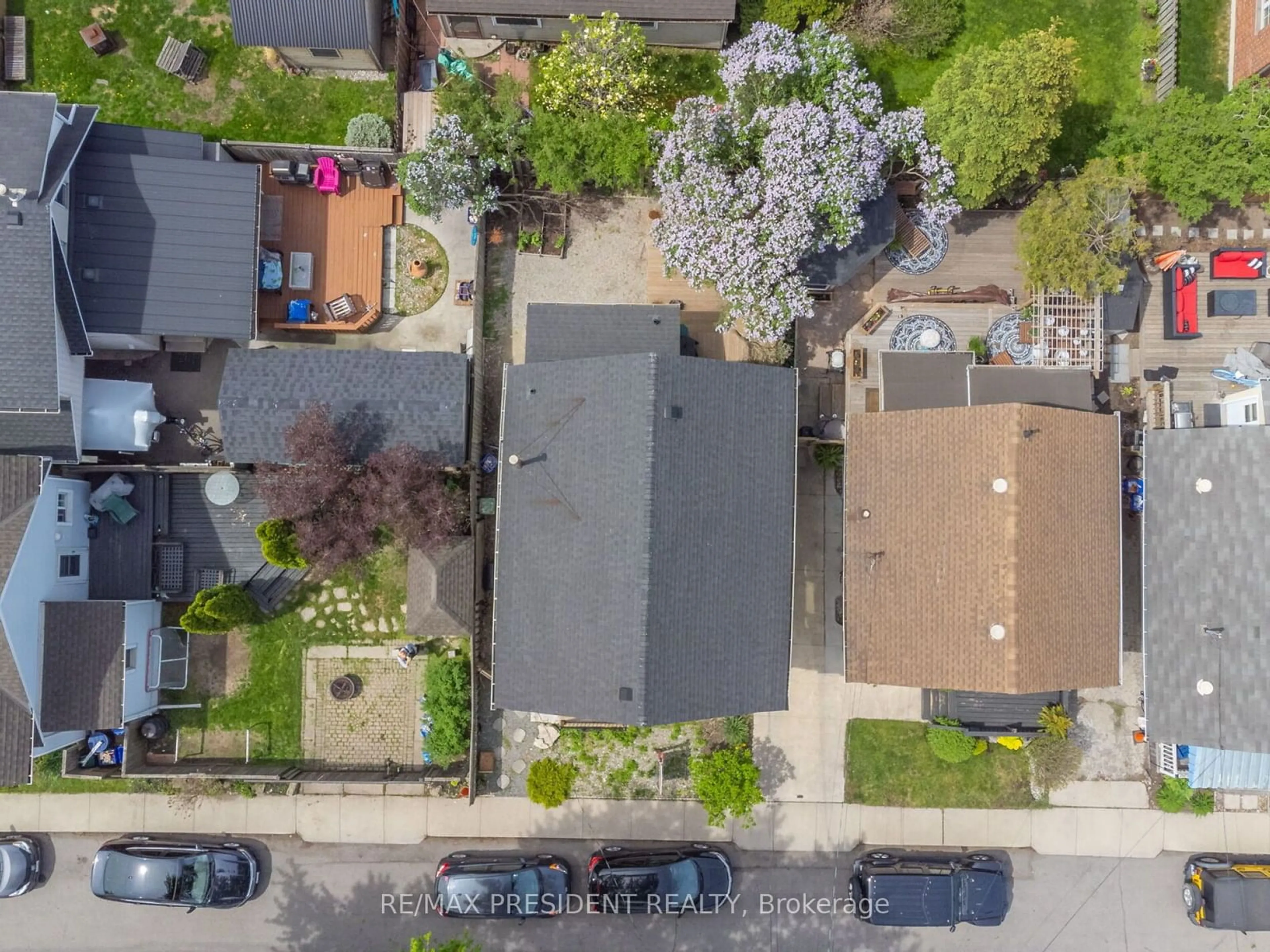 A pic from outside/outdoor area/front of a property/back of a property/a pic from drone, street for 1 Mareve Ave, Hamilton Ontario L8H 7A7