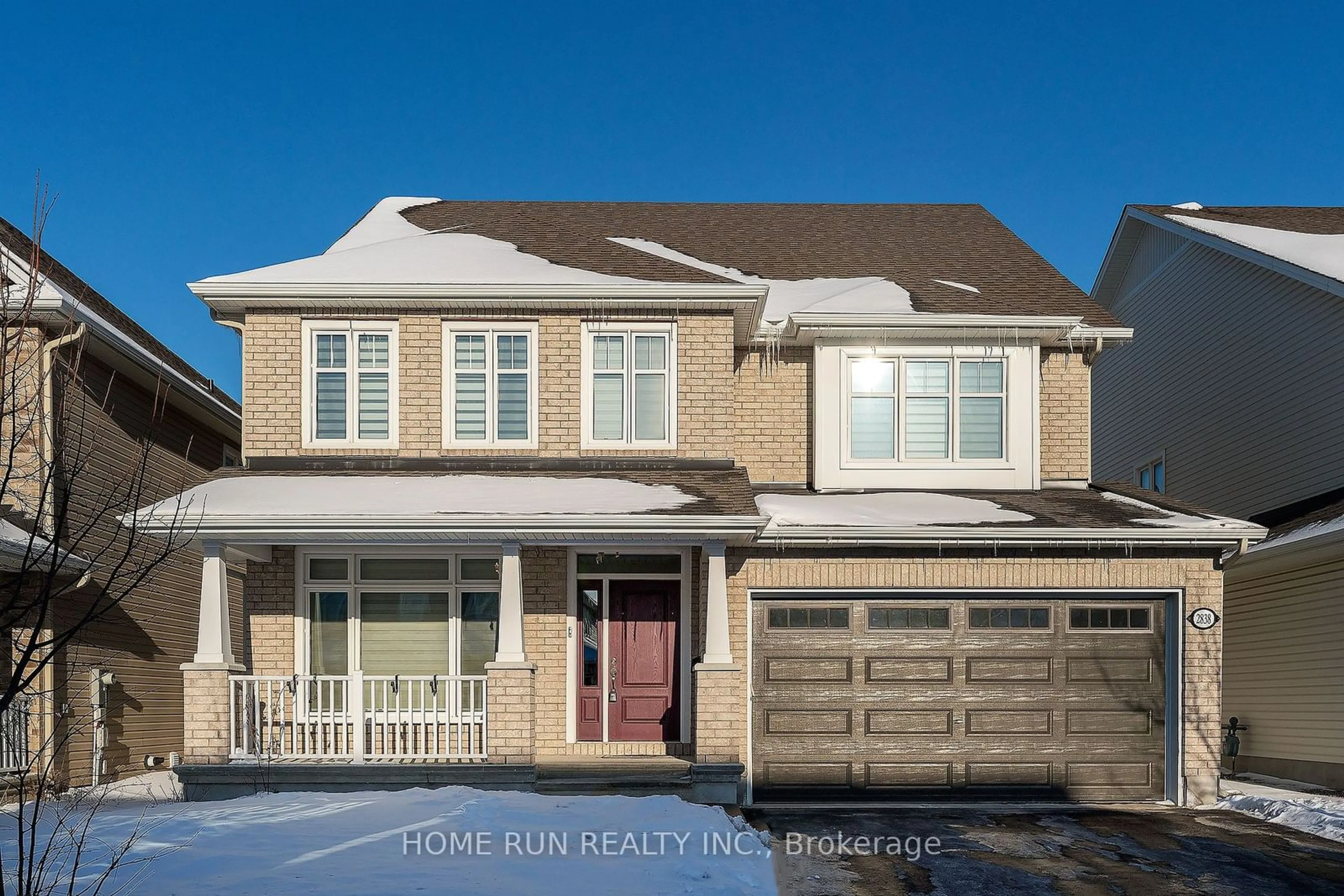 Home with brick exterior material, street for 2838 Grand Canal St, Barrhaven Ontario K2J 6E4