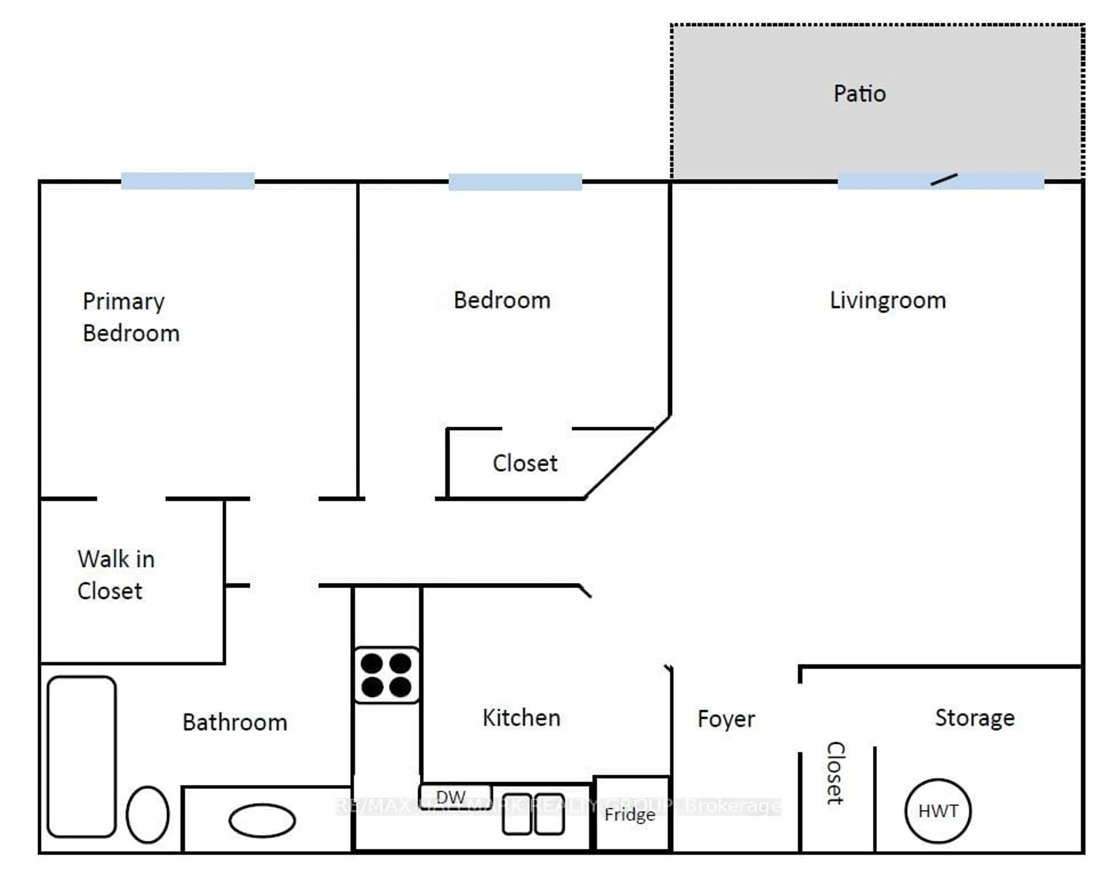 Floor plan for 345 Centrum Blvd #112, Orleans - Cumberland and Area Ontario K1E 3W9