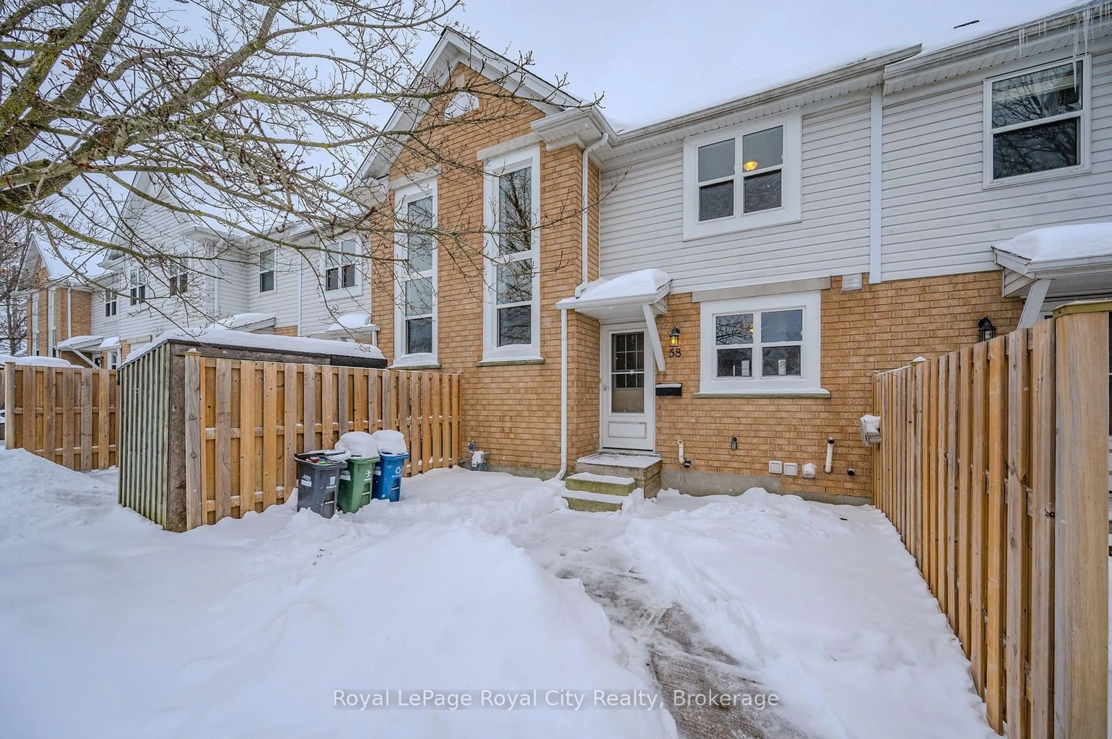 A pic from outside/outdoor area/front of a property/back of a property/a pic from drone, street for 426 Grange Rd #58, Guelph Ontario N1E 7E4