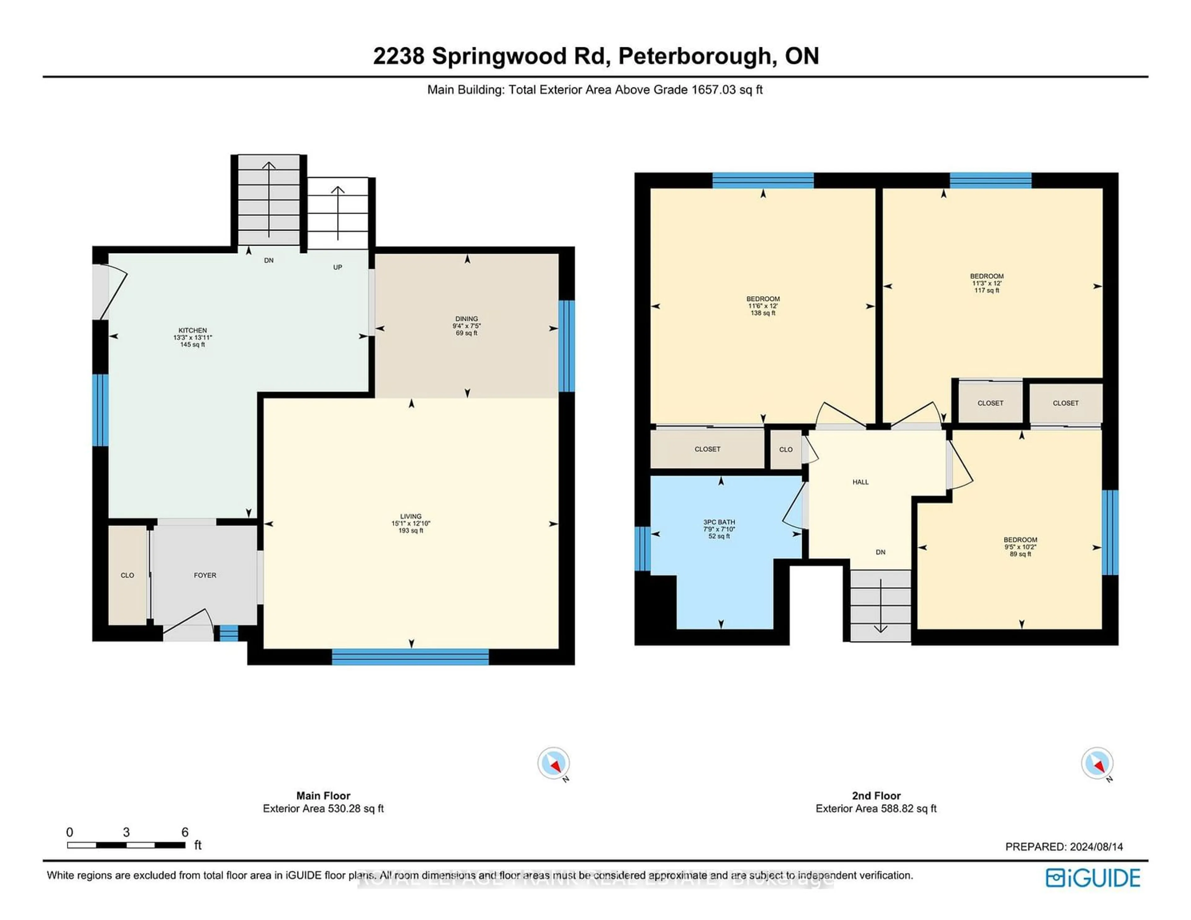 Floor plan for 2238 Springwood Rd, Peterborough Ontario K9K 1S2