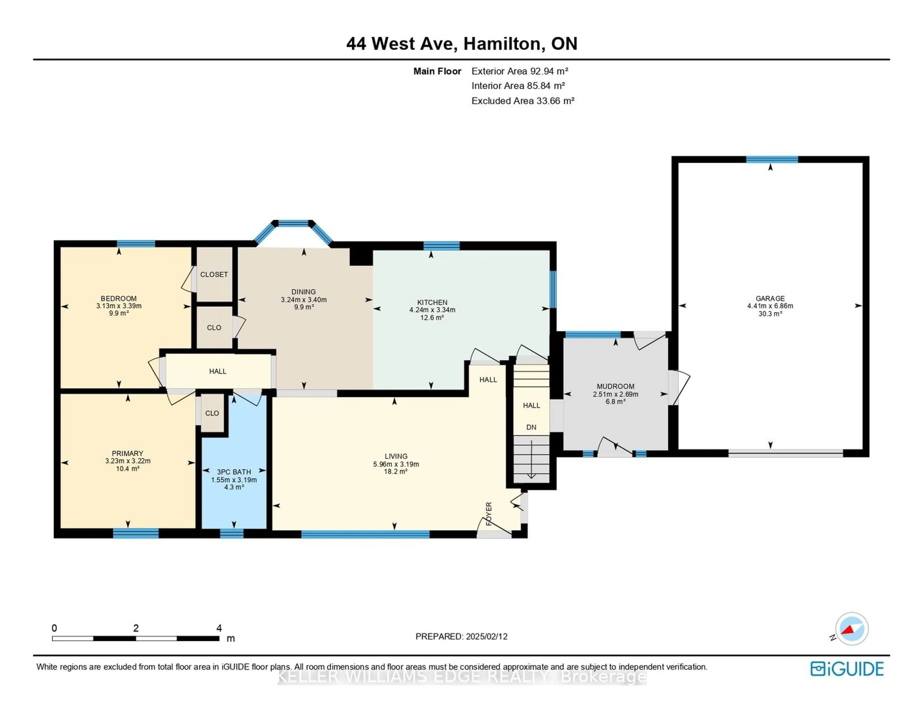 Floor plan for 44 West Ave, Hamilton Ontario L8E 5L5