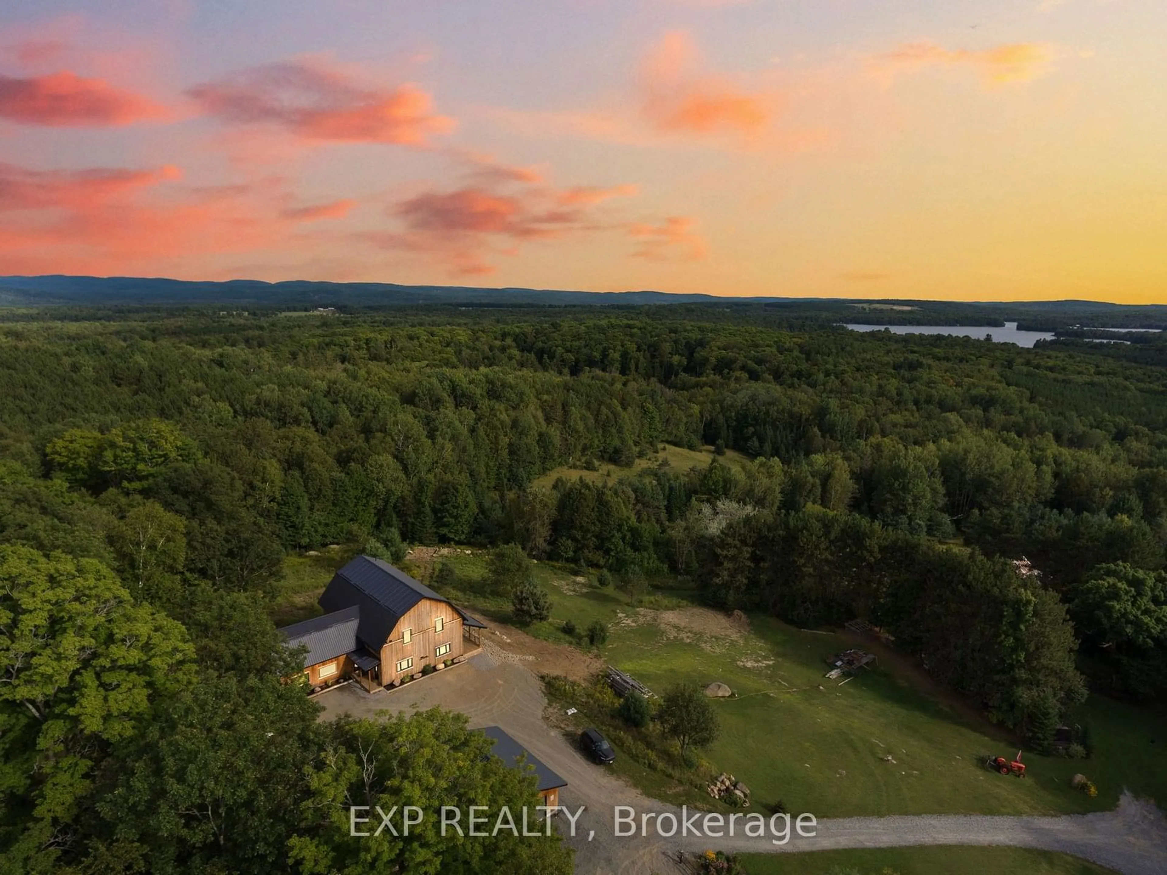 A pic from outside/outdoor area/front of a property/back of a property/a pic from drone, water/lake/river/ocean view for 263 Kuno Rd, Boulter Ontario K0L 1G0