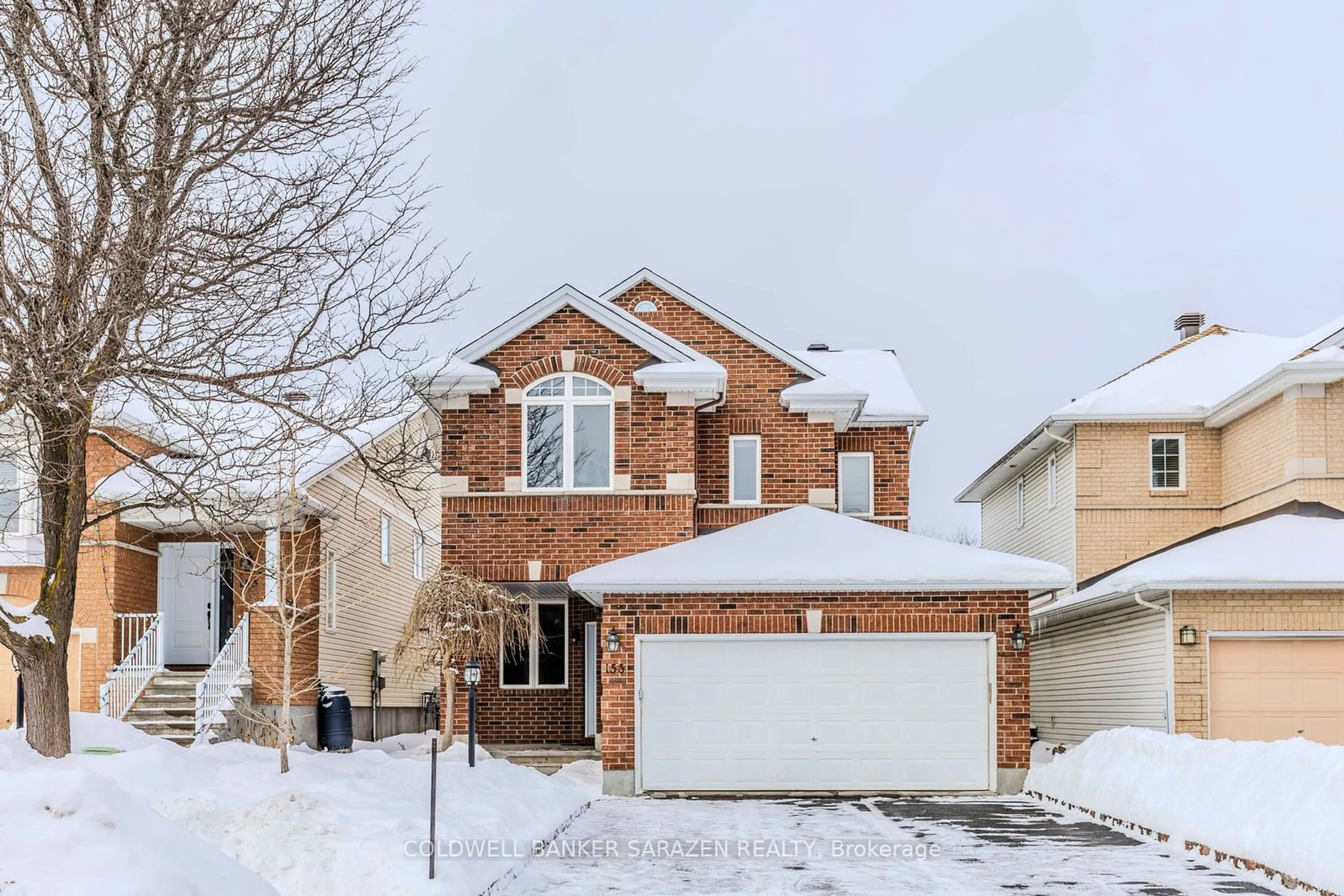 Home with brick exterior material, street for 153 Mountshannon Dr, Barrhaven Ontario K2J 4R3