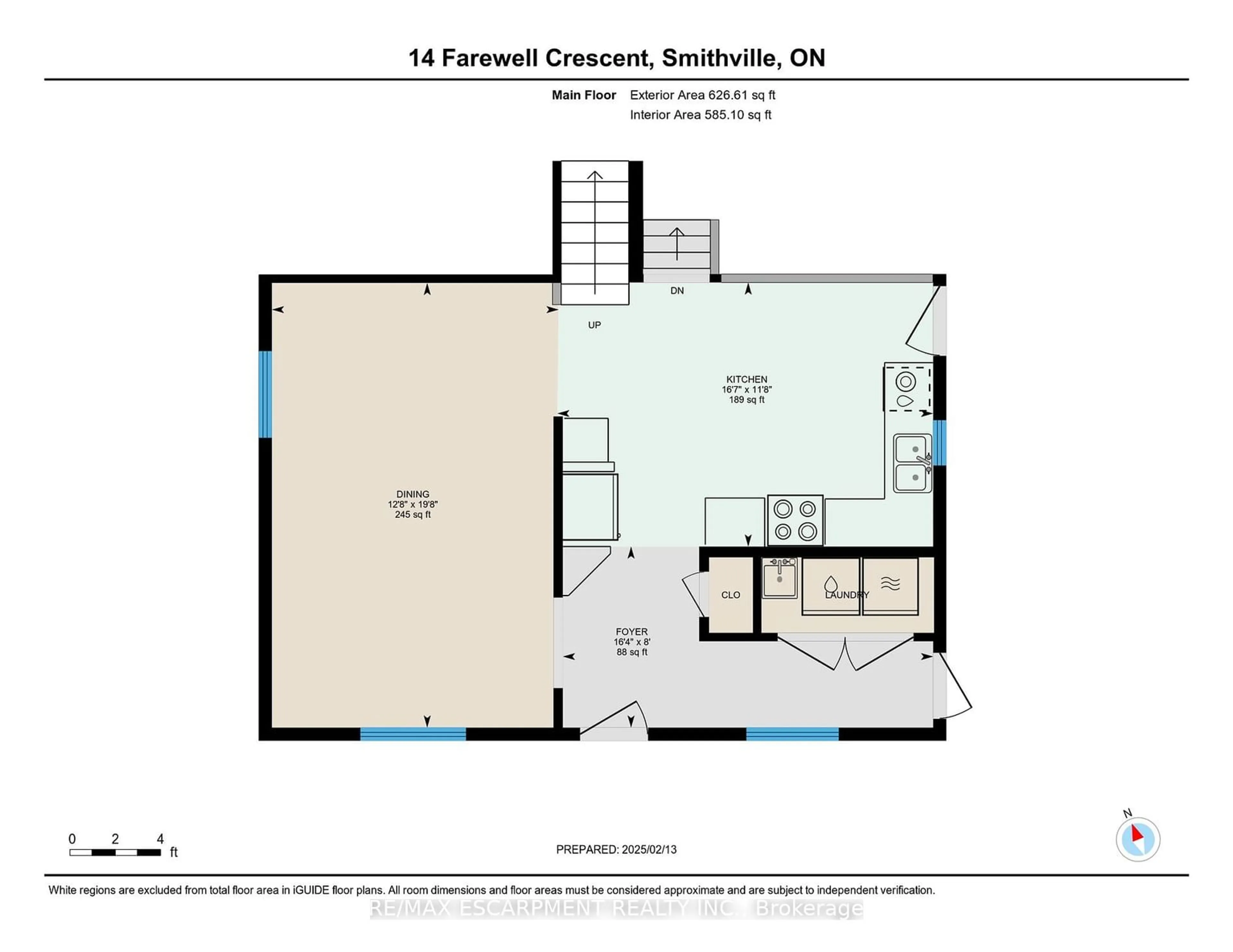 Floor plan for 14 Farewell Cres, West Lincoln Ontario L0R 2A0