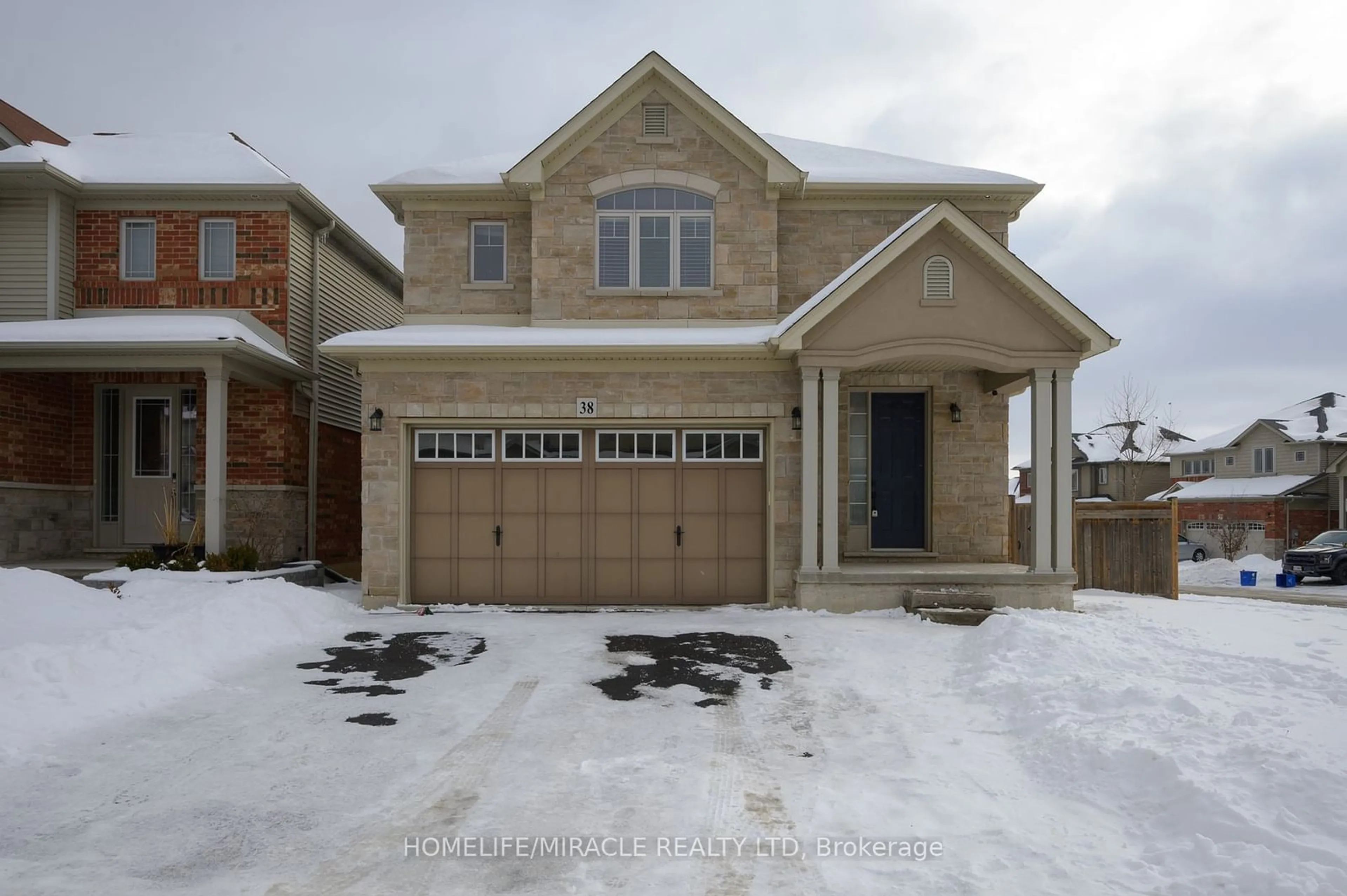 Home with brick exterior material, street for 38 Sexton Cres, Hamilton Ontario L9G 0E3