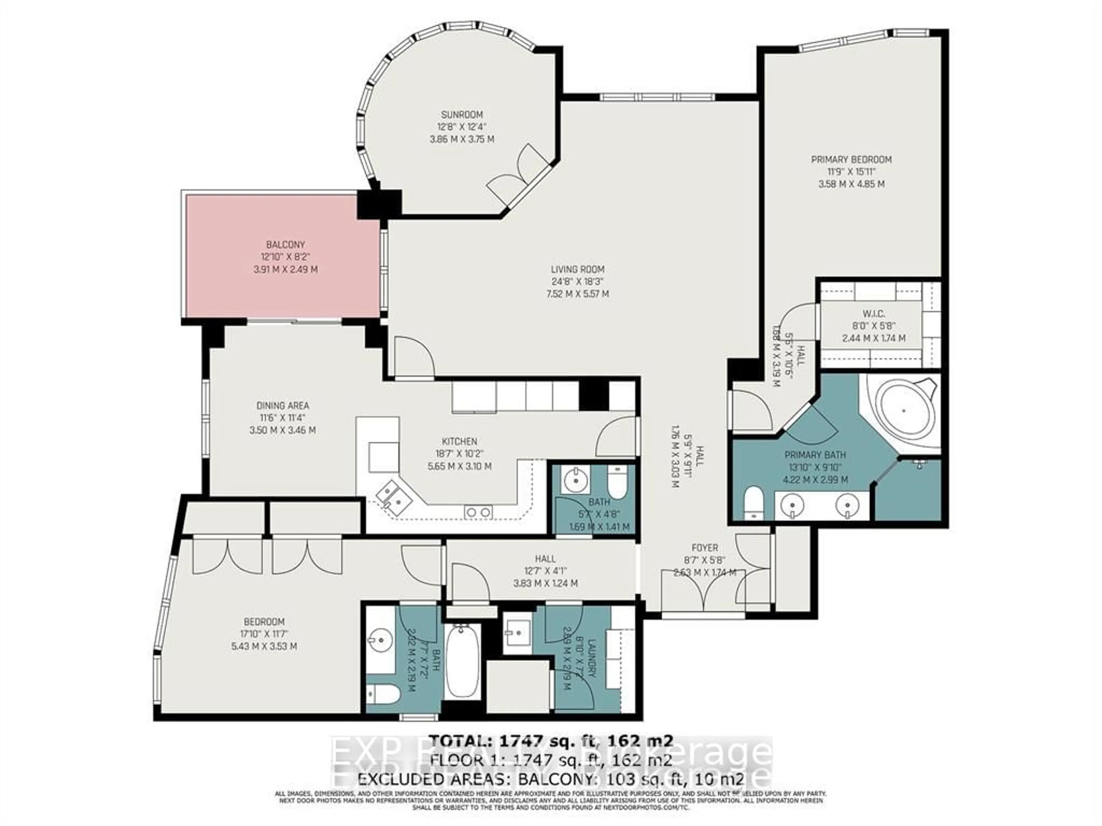 Floor plan for 3580 RIVERGATE Way #1502, Hunt Club - Windsor Park Village and Area Ontario K1V 1V5