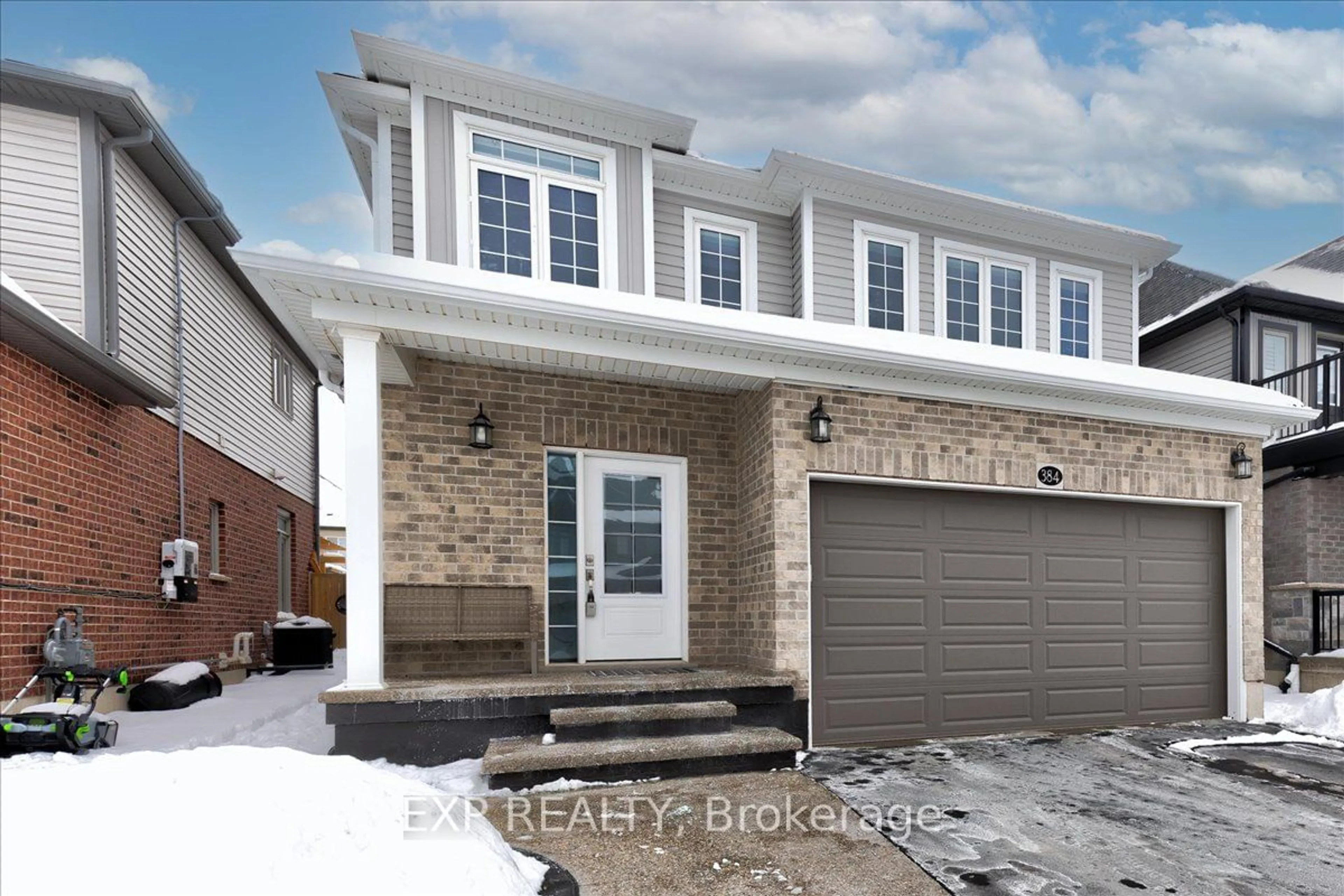 Home with brick exterior material, street for 384 Freure Dr, Cambridge Ontario N1S 0B5