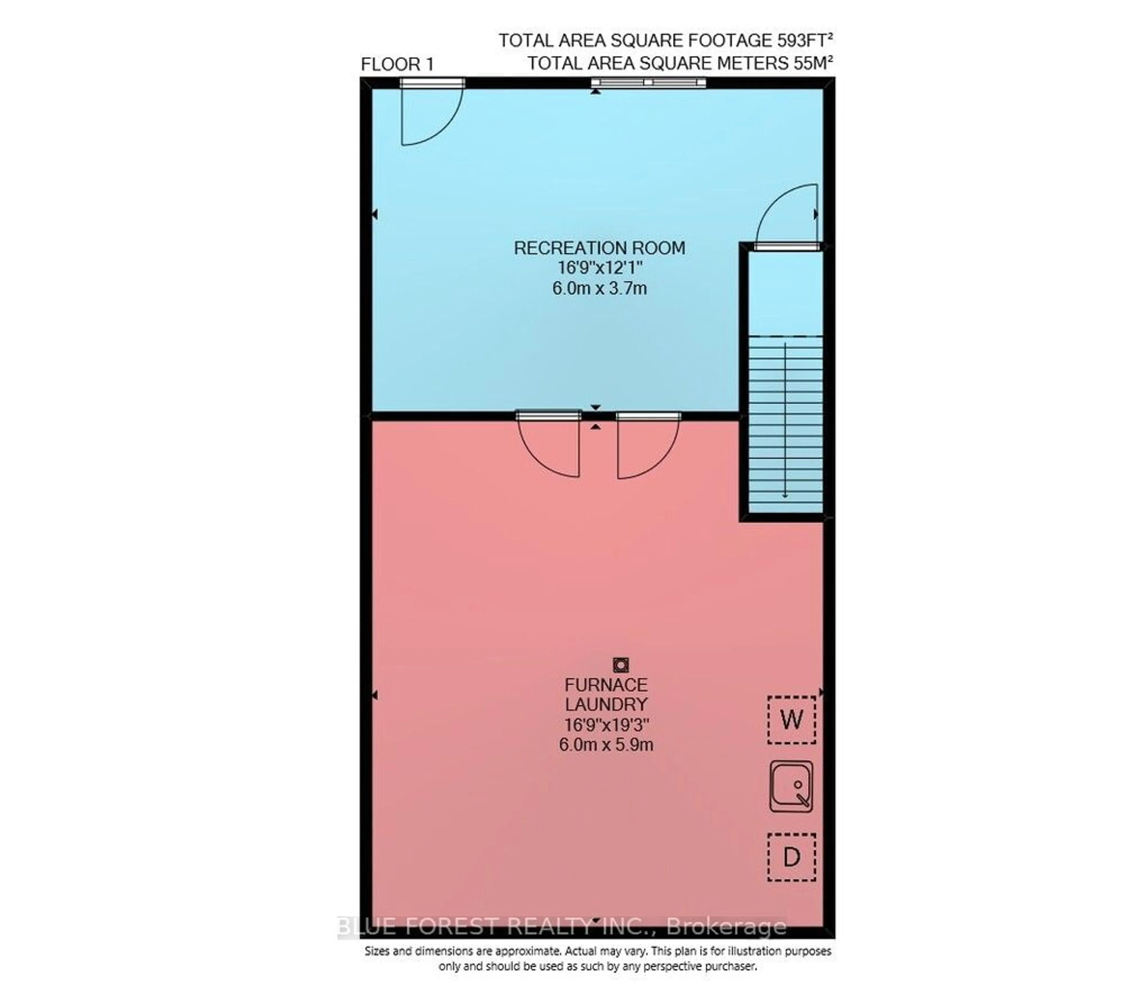 Floor plan for 605 Griffith St #20, London Ontario N6K 2S5