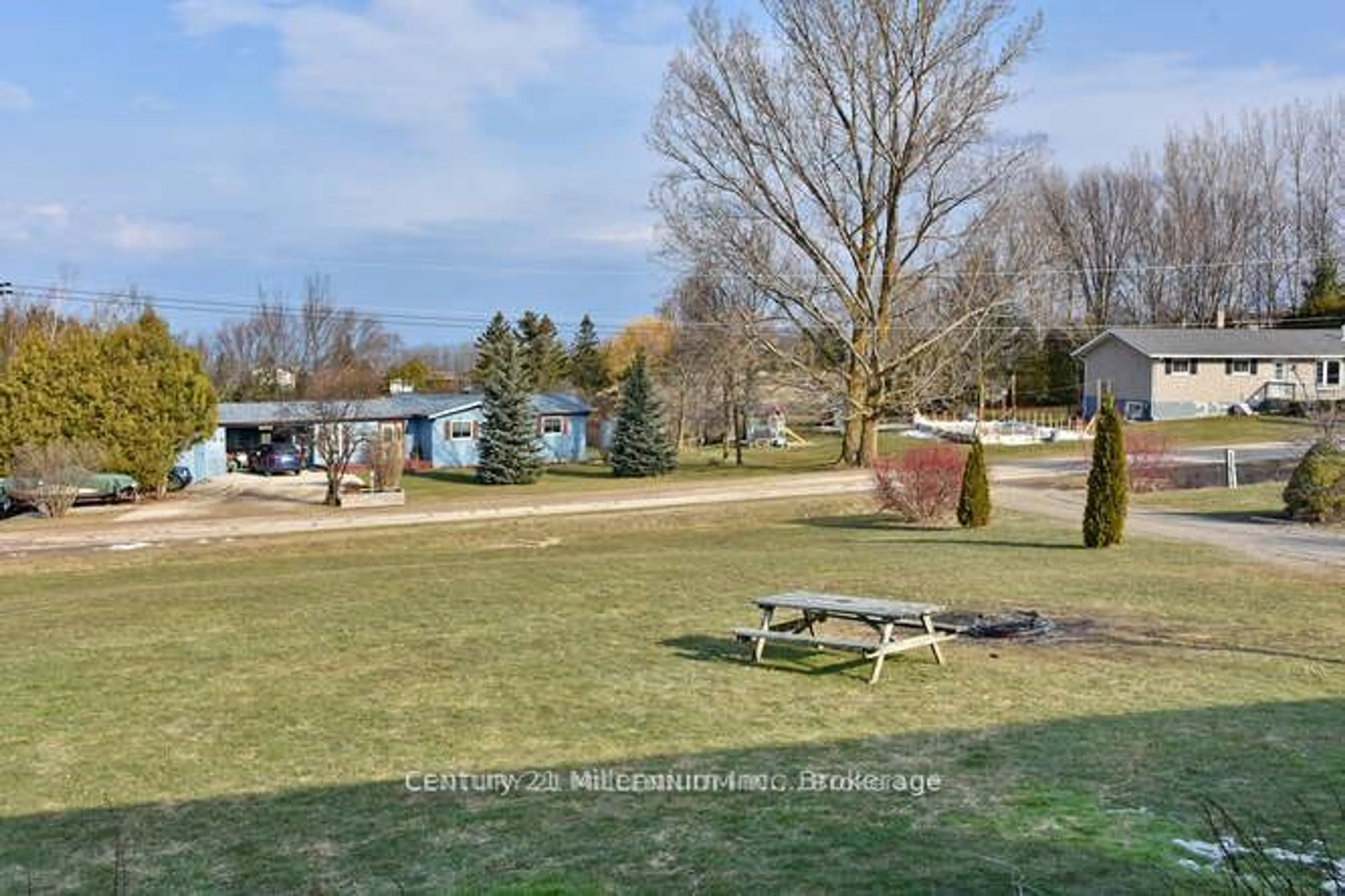 A pic from outside/outdoor area/front of a property/back of a property/a pic from drone, water/lake/river/ocean view for 114 Holmcrest Lane, Meaford Ontario N4L 1W7