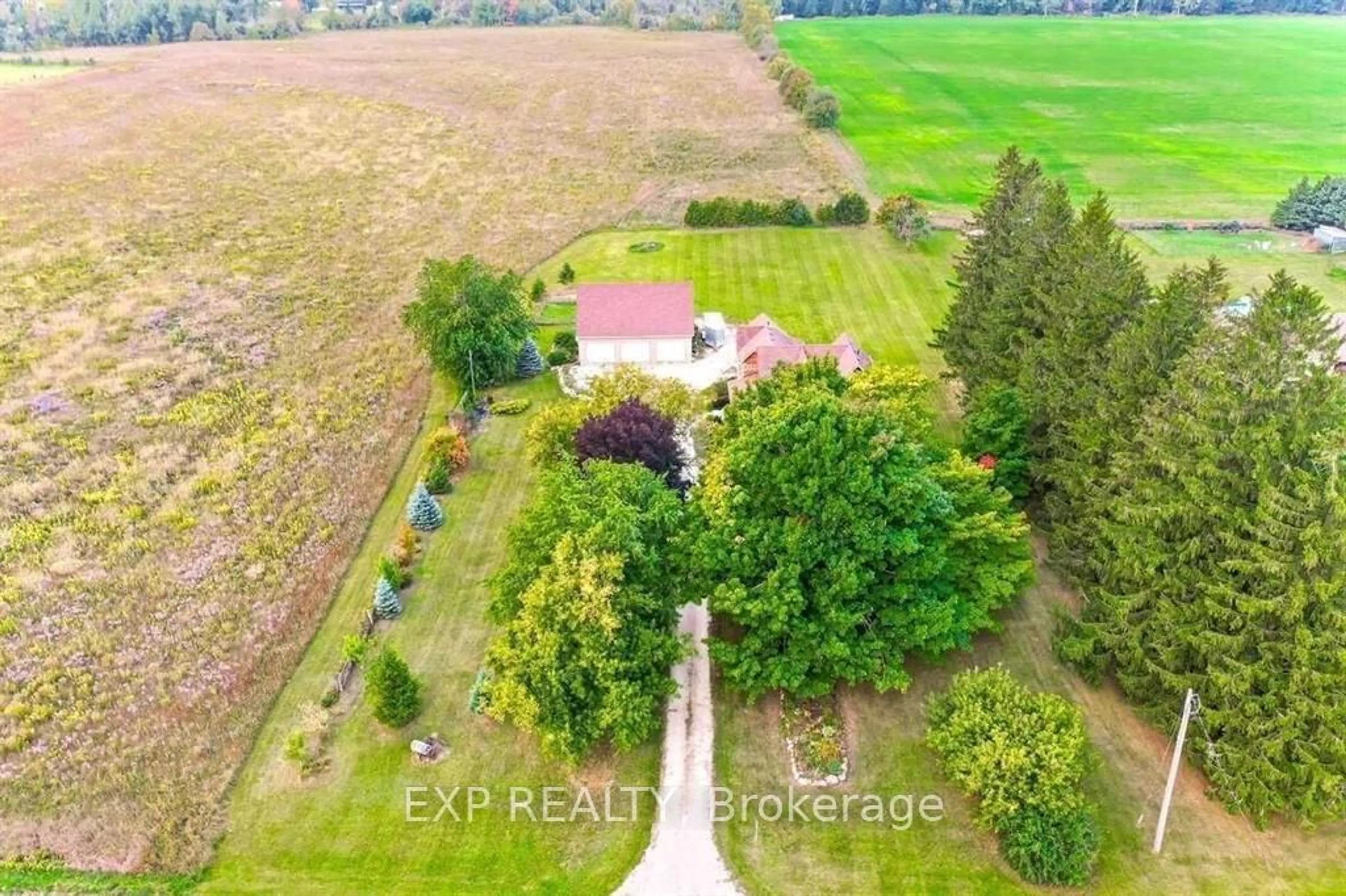 A pic from outside/outdoor area/front of a property/back of a property/a pic from drone, unknown for 437028 4th Line, Melancthon Ontario L9V 1S7