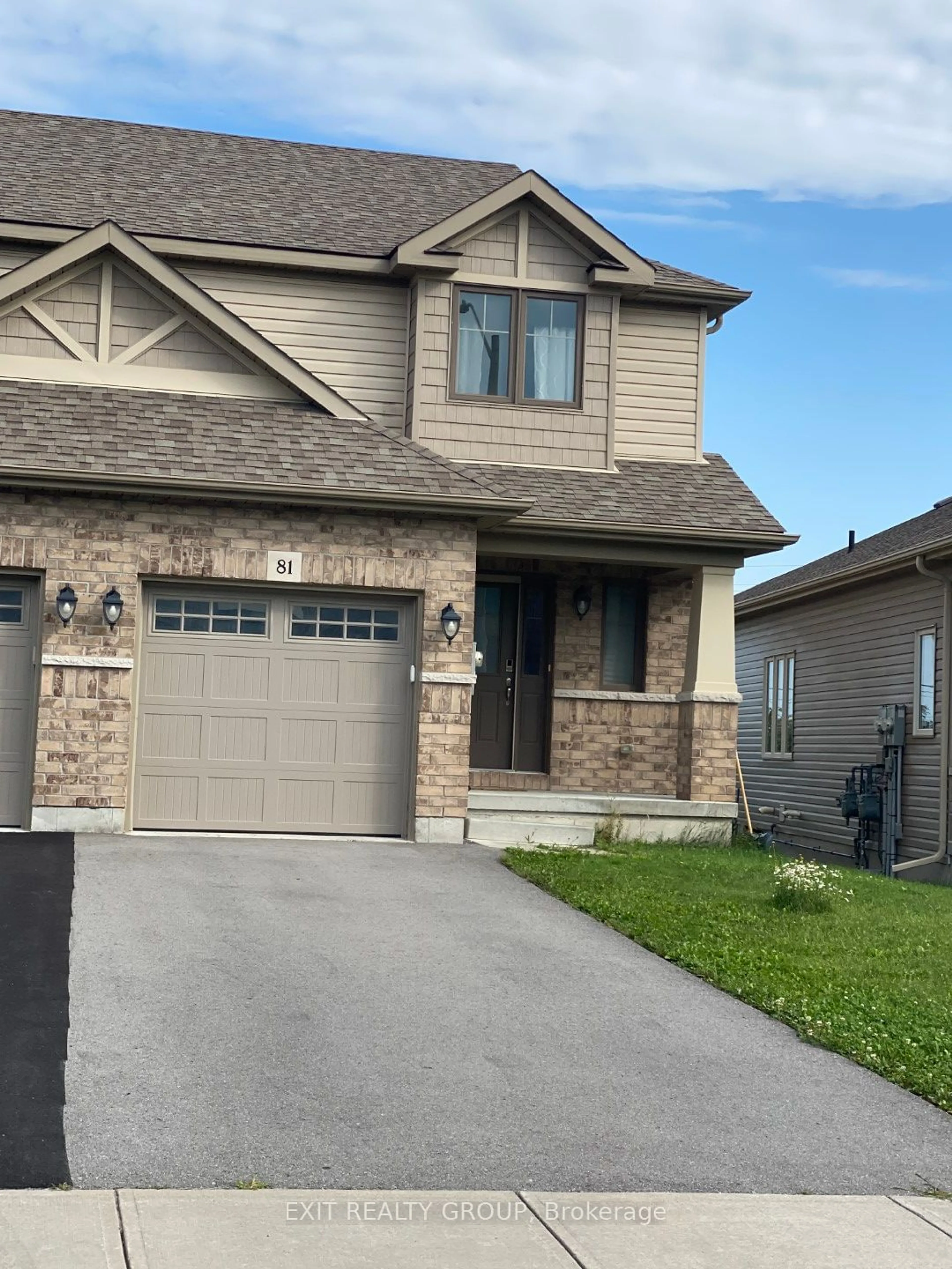 Home with vinyl exterior material, street for 81 Mountain Ash Dr, Belleville Ontario K8N 0E3