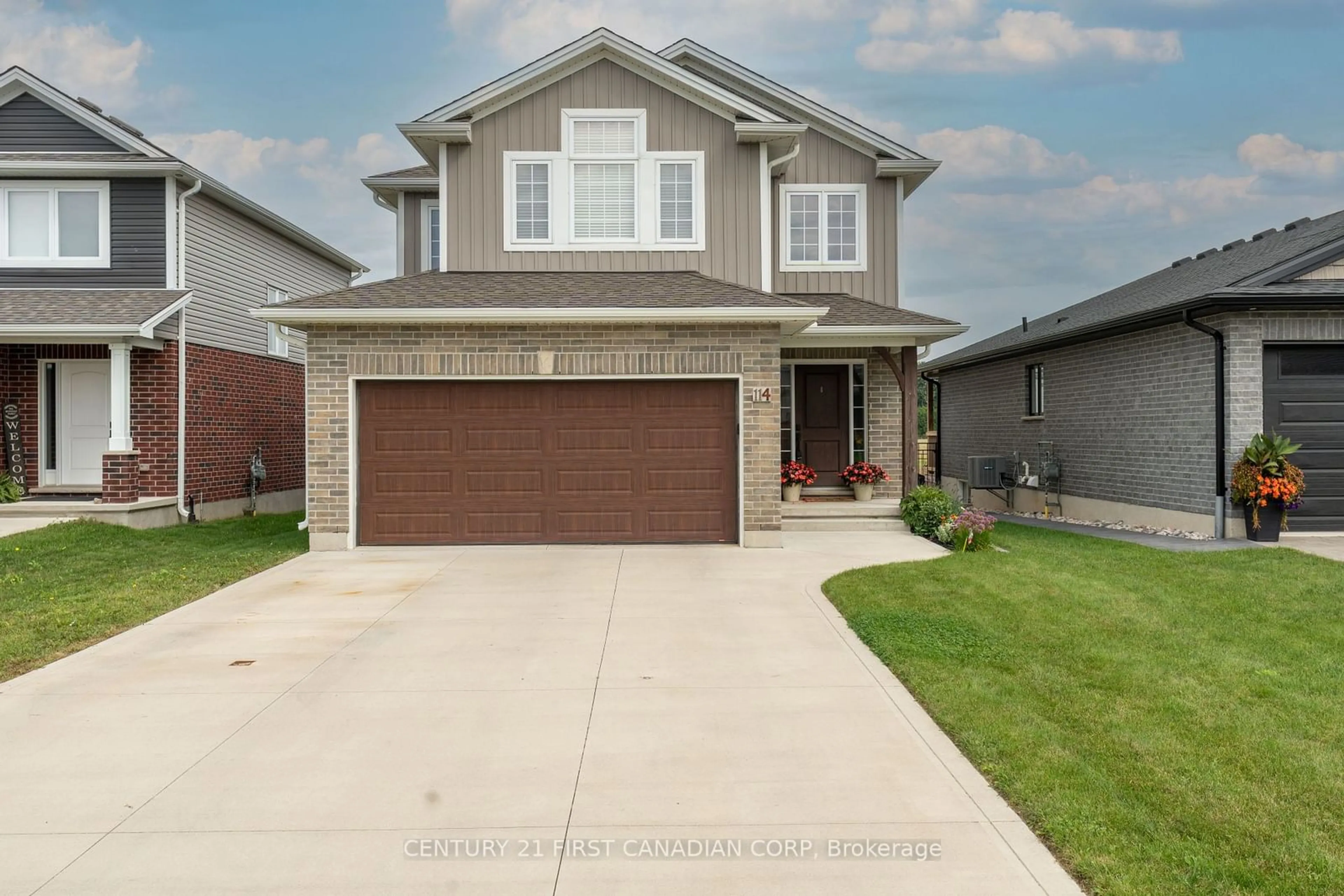 Home with brick exterior material, street for 114 Gilmour Dr, Lucan Biddulph Ontario N0M 2J0