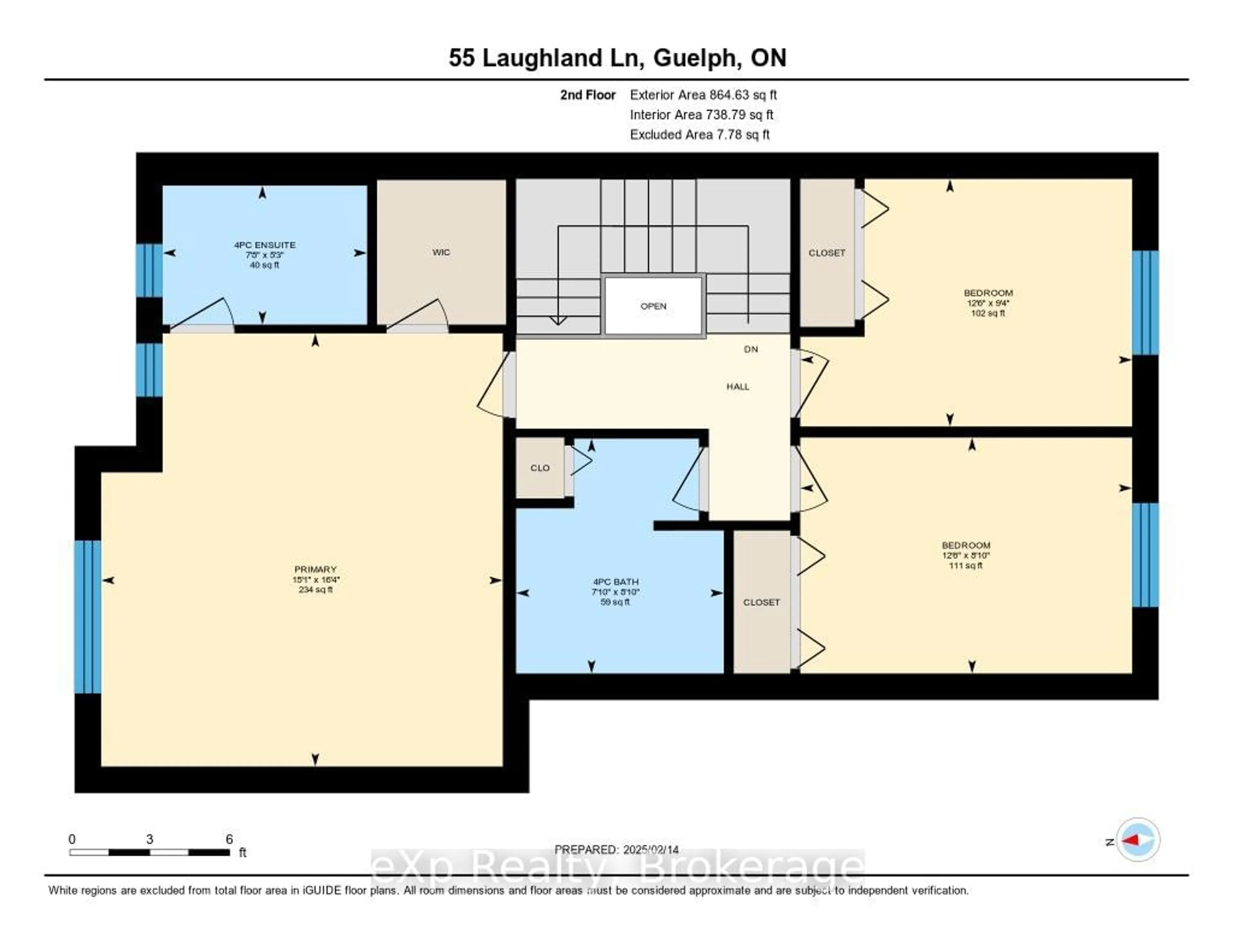 Floor plan for 55 Laughland Lane, Guelph Ontario N1L 0C9