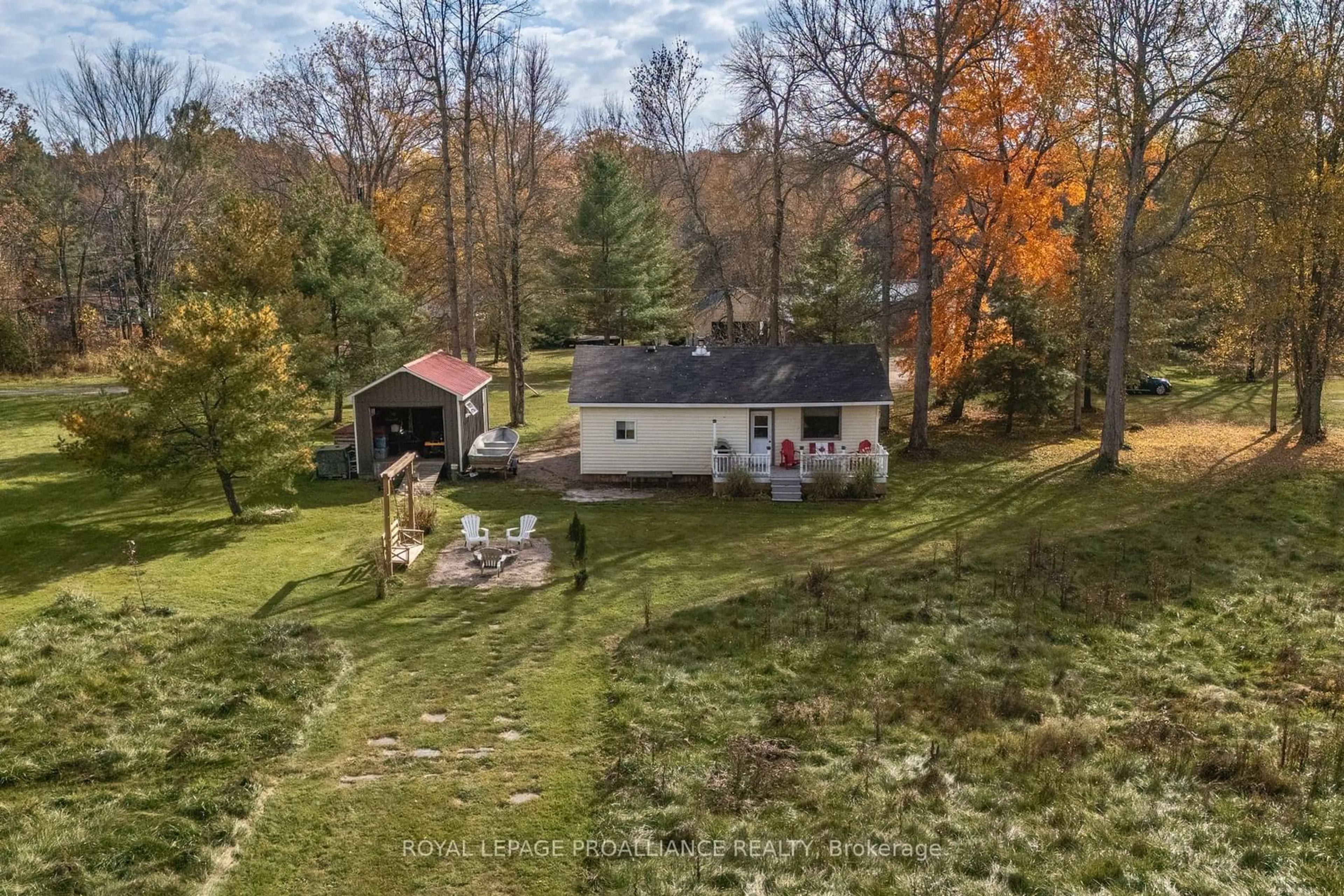 A pic from outside/outdoor area/front of a property/back of a property/a pic from drone, unknown for 1019 Turner Way, Central Frontenac Ontario K0H 1B0