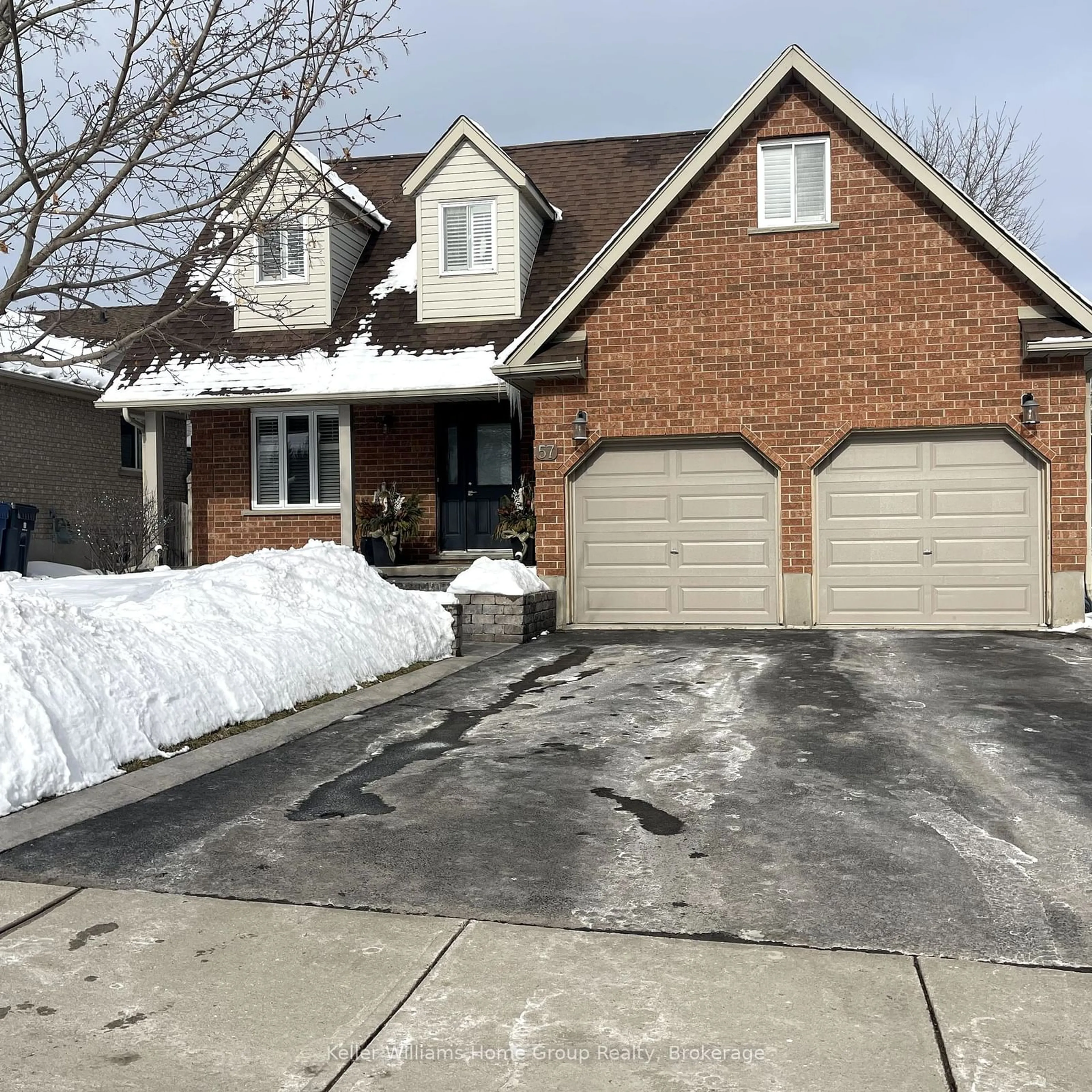 Home with brick exterior material, street for 57 Flaherty Dr, Guelph Ontario N1H 8K6