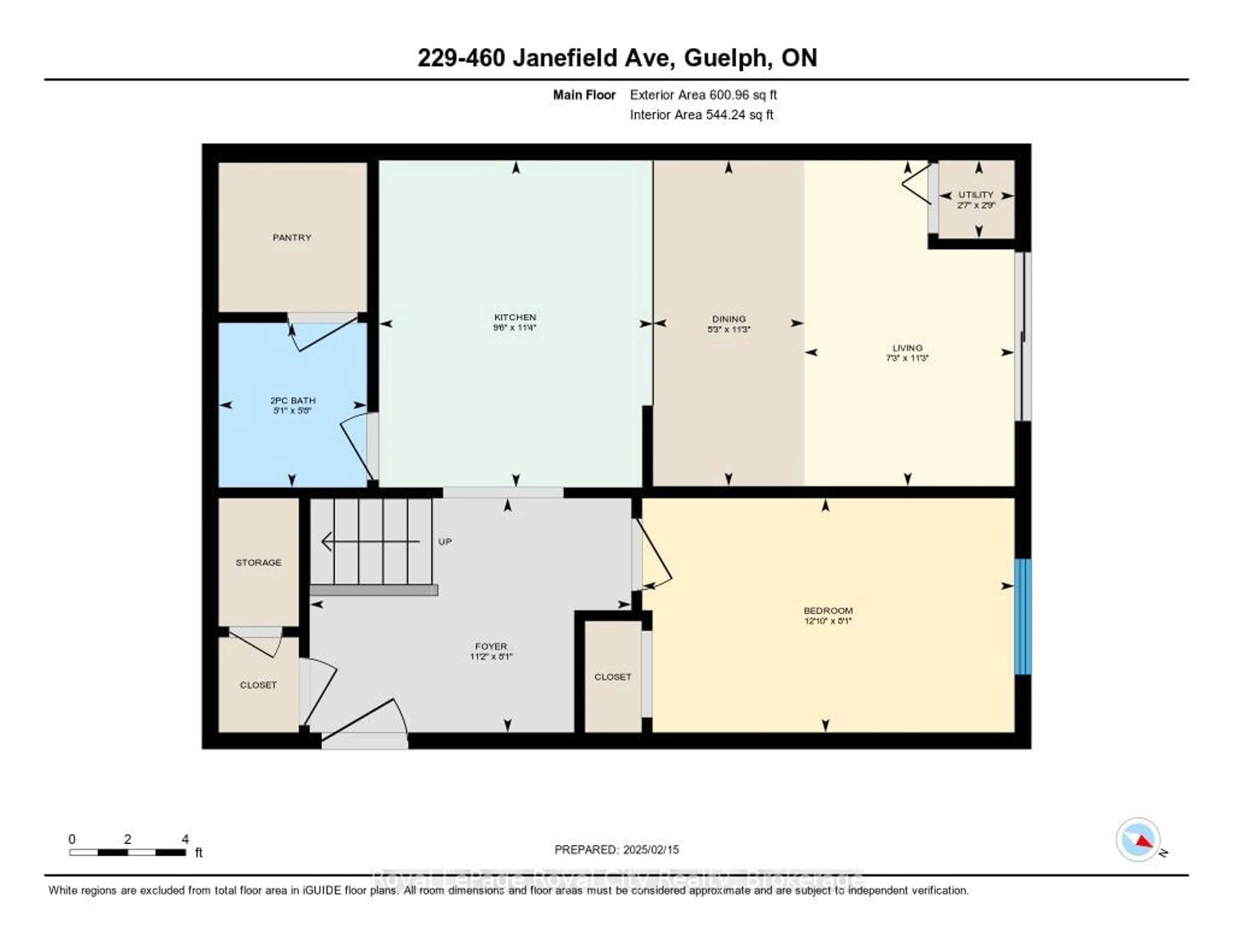 Floor plan for 460 Janefield Ave #229, Guelph Ontario N1G 4R8