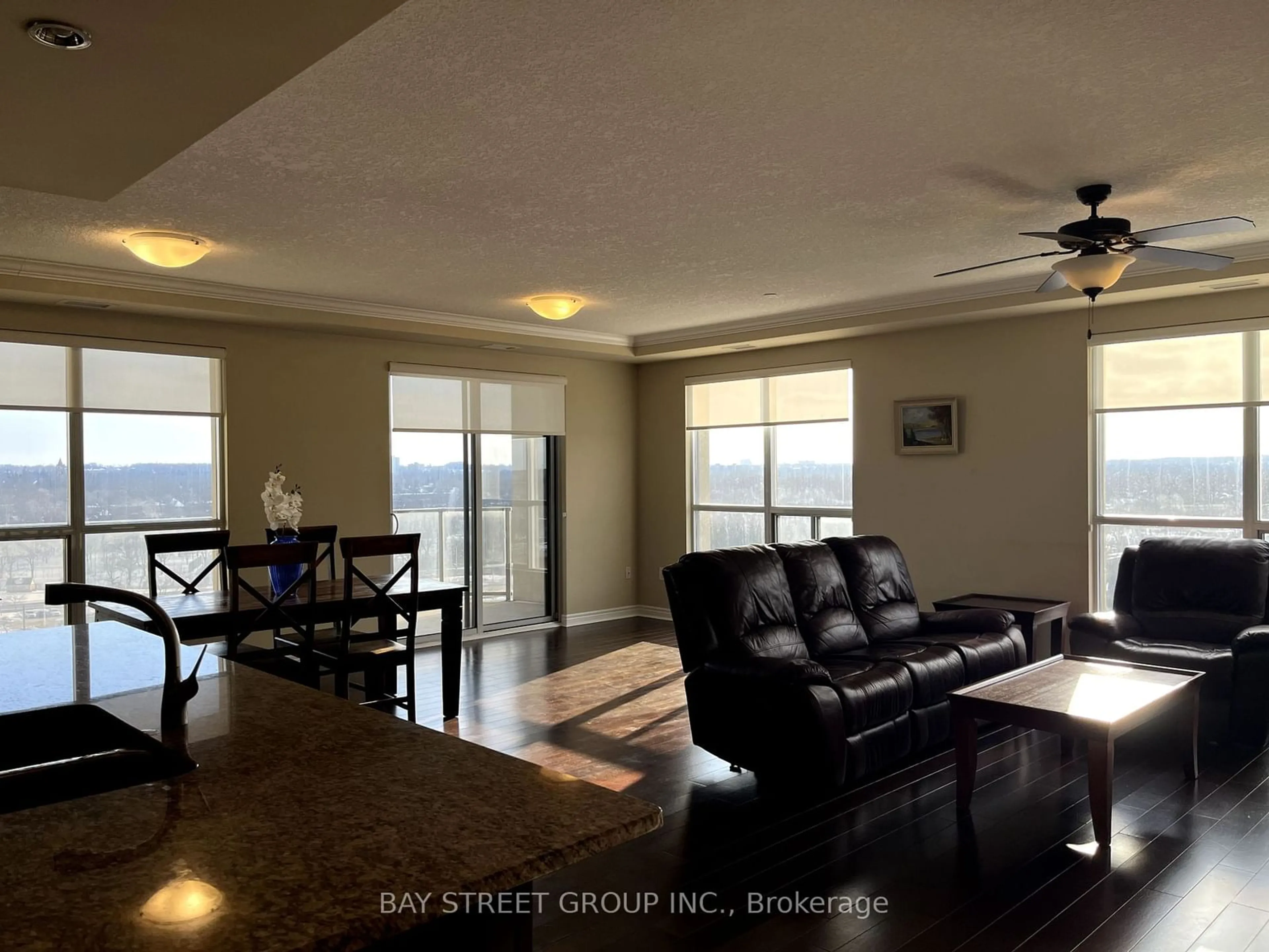 Living room with furniture, ceramic/tile floor for 330 RIDOUT St #1108, London Ontario N6A 0A7