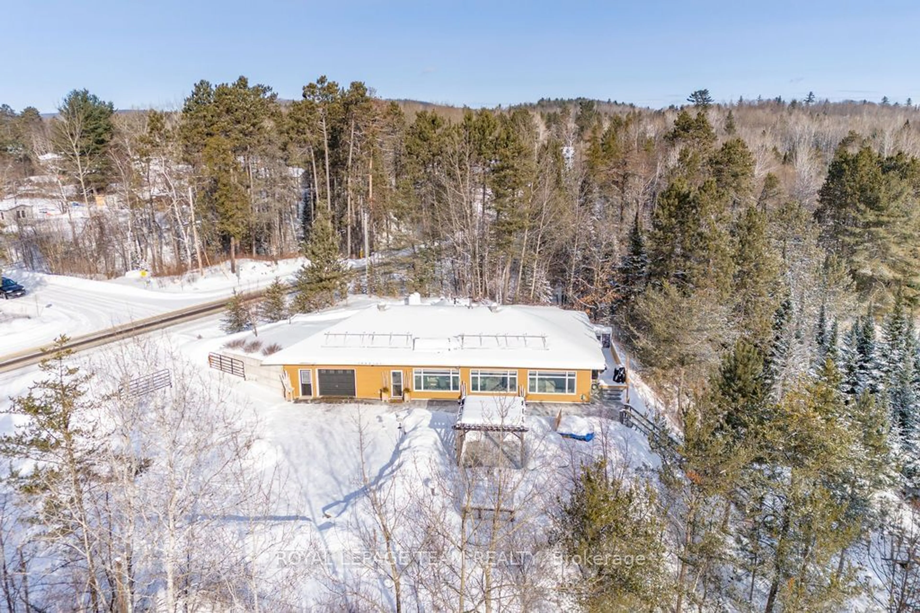 A pic from outside/outdoor area/front of a property/back of a property/a pic from drone, building for 188 Paugh Lake Rd, Madawaska Valley Ontario K0J 1B0