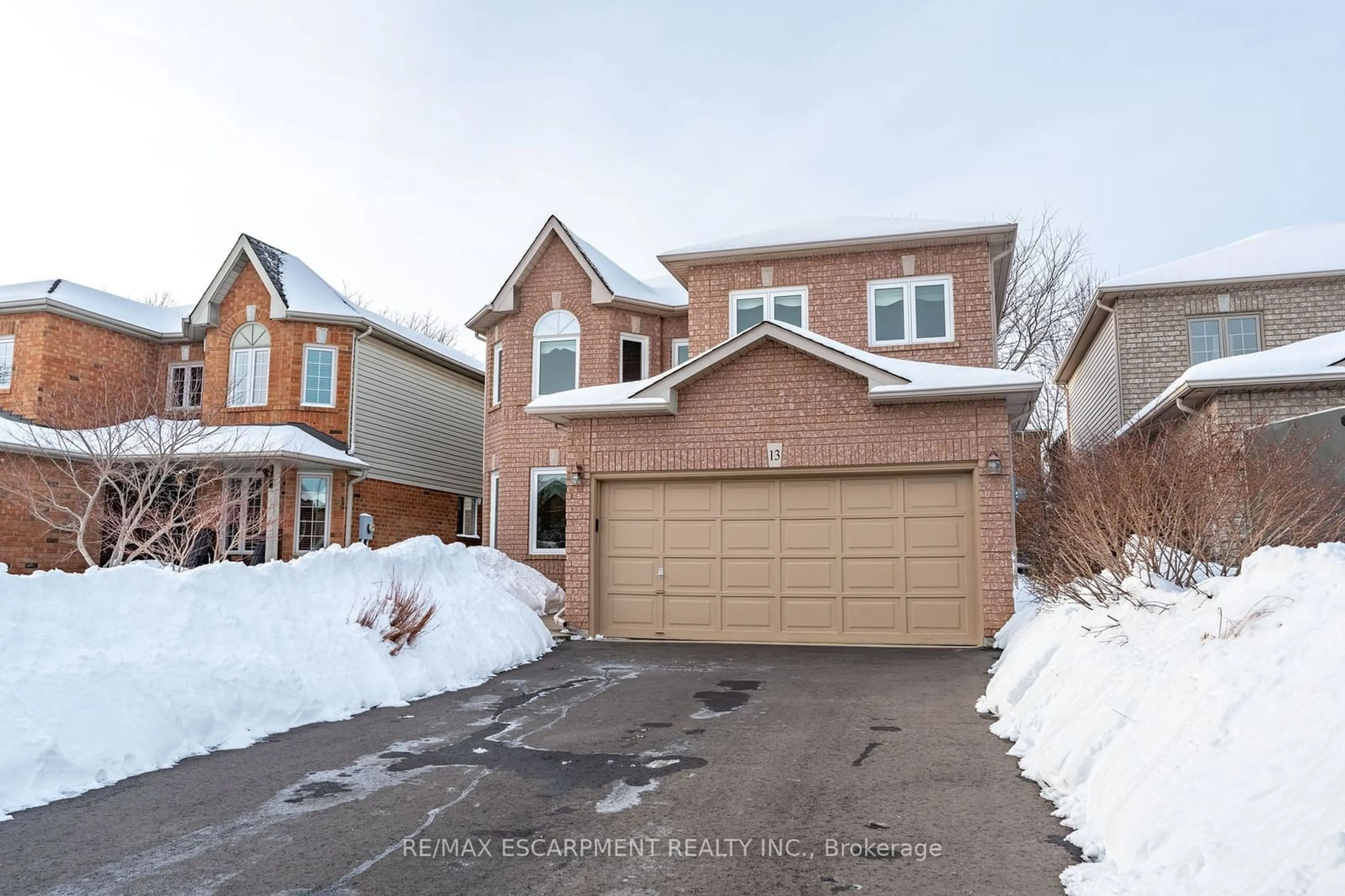 Home with brick exterior material, street for 13 Waterwheel Cres, Hamilton Ontario L9H 7B6