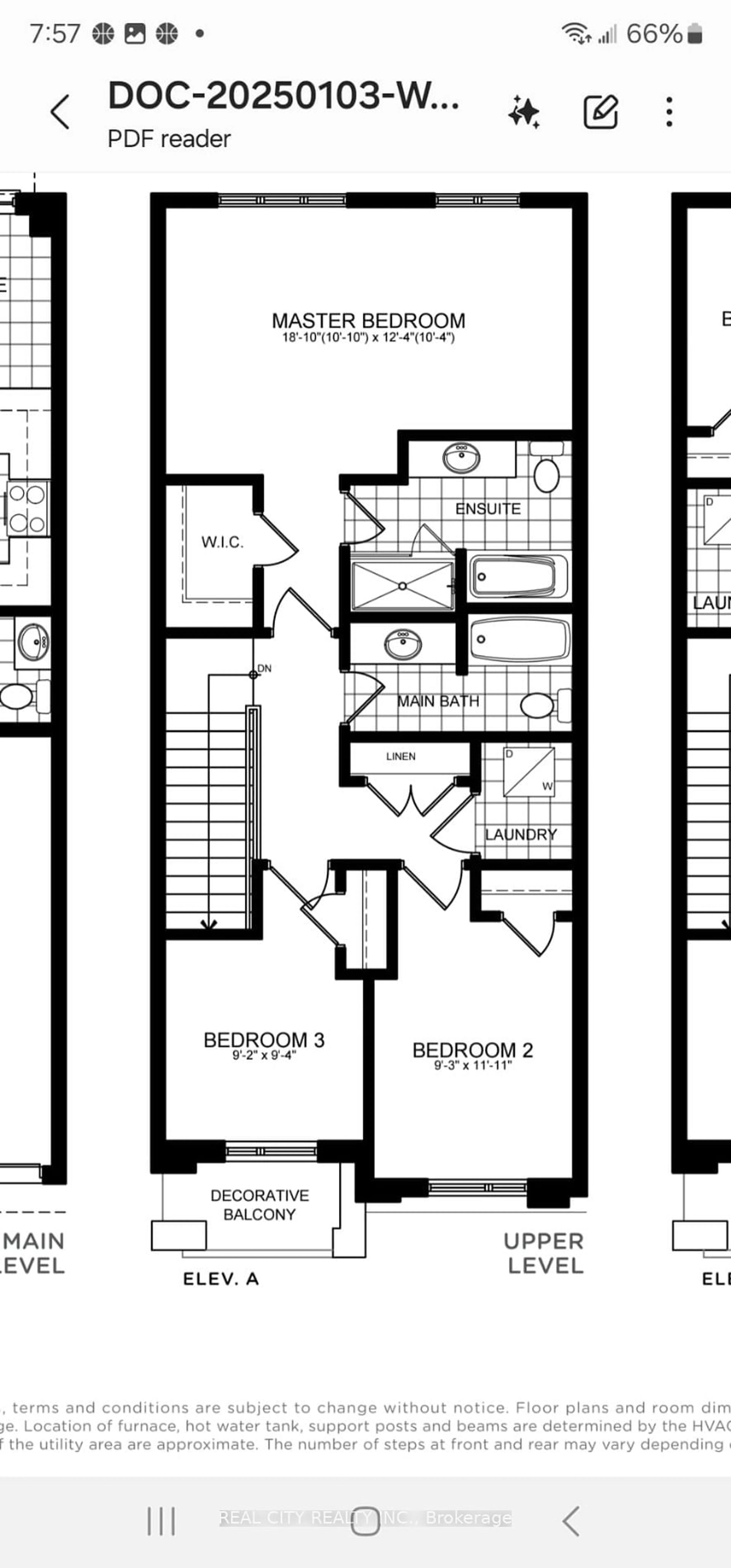 Floor plan for Lot 57 Mckernan Ave, Brantford Ontario N3V 0C2